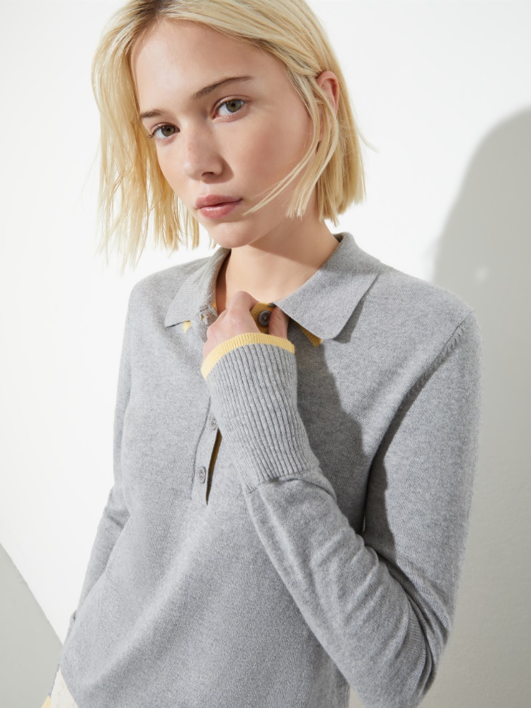 Polohemd aus Baumwolle und Kaschmir - MAX&Co. - 3