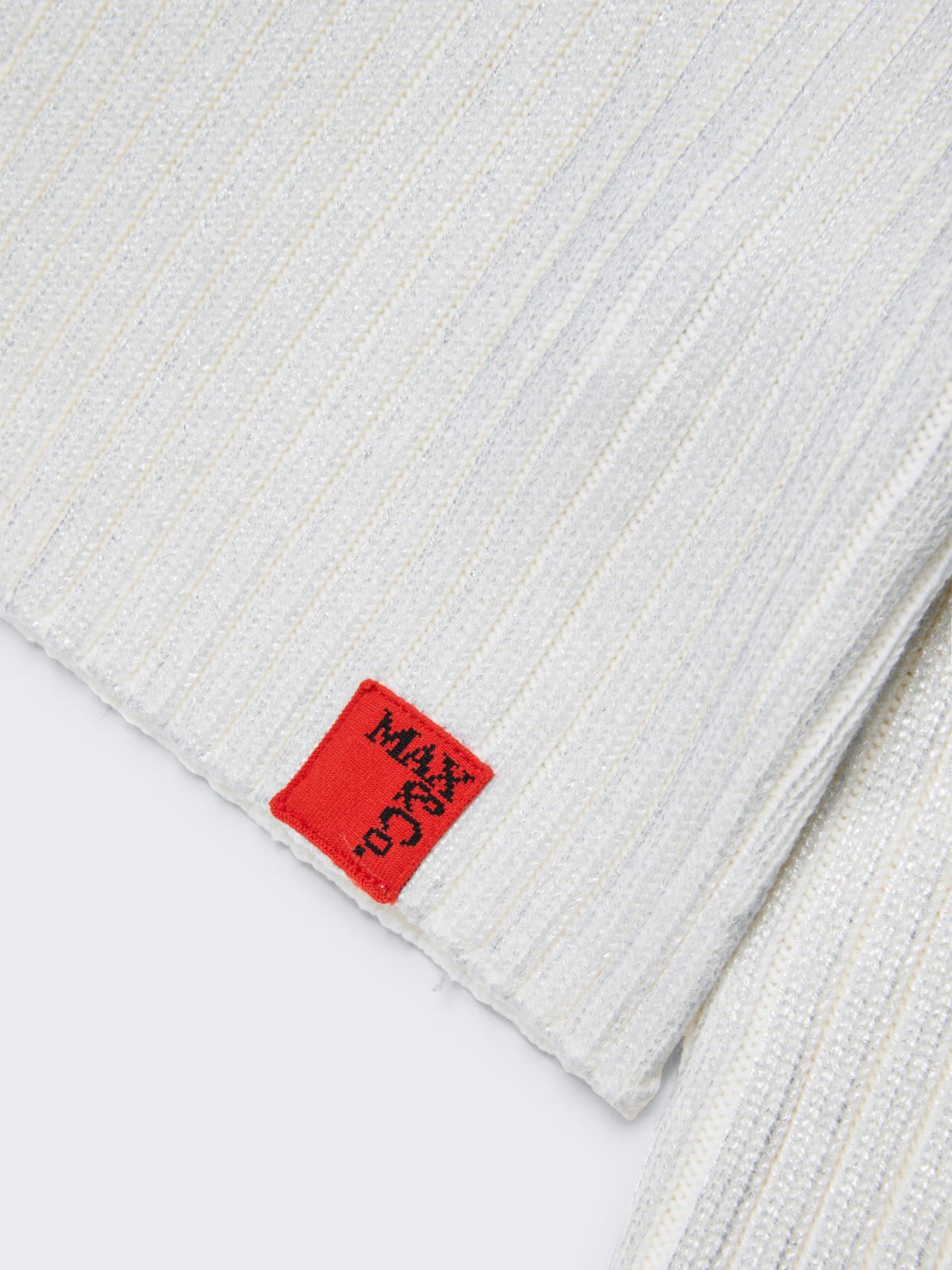 Pull en laine mélangée mylar côtelée KID - ARGENT - MAX&Co. - 5