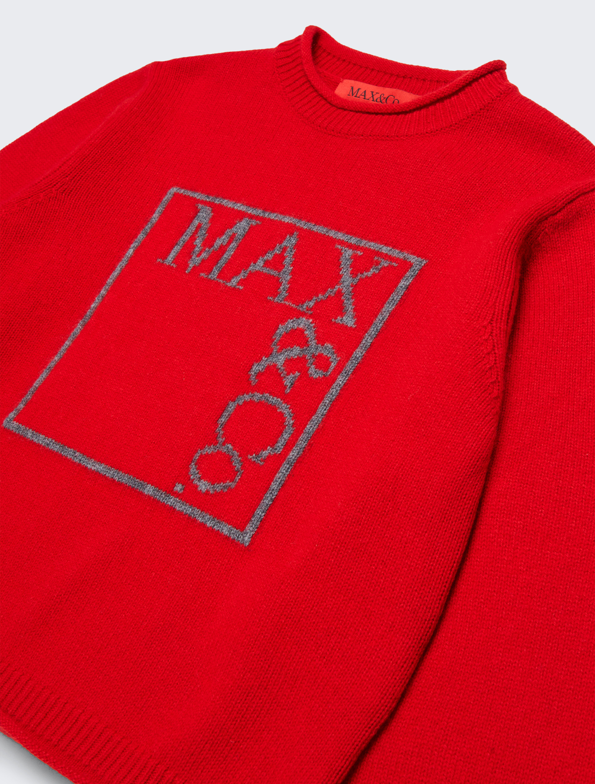 Pull en laine et cachemire mélangés KID - ROUGE - MAX&Co.