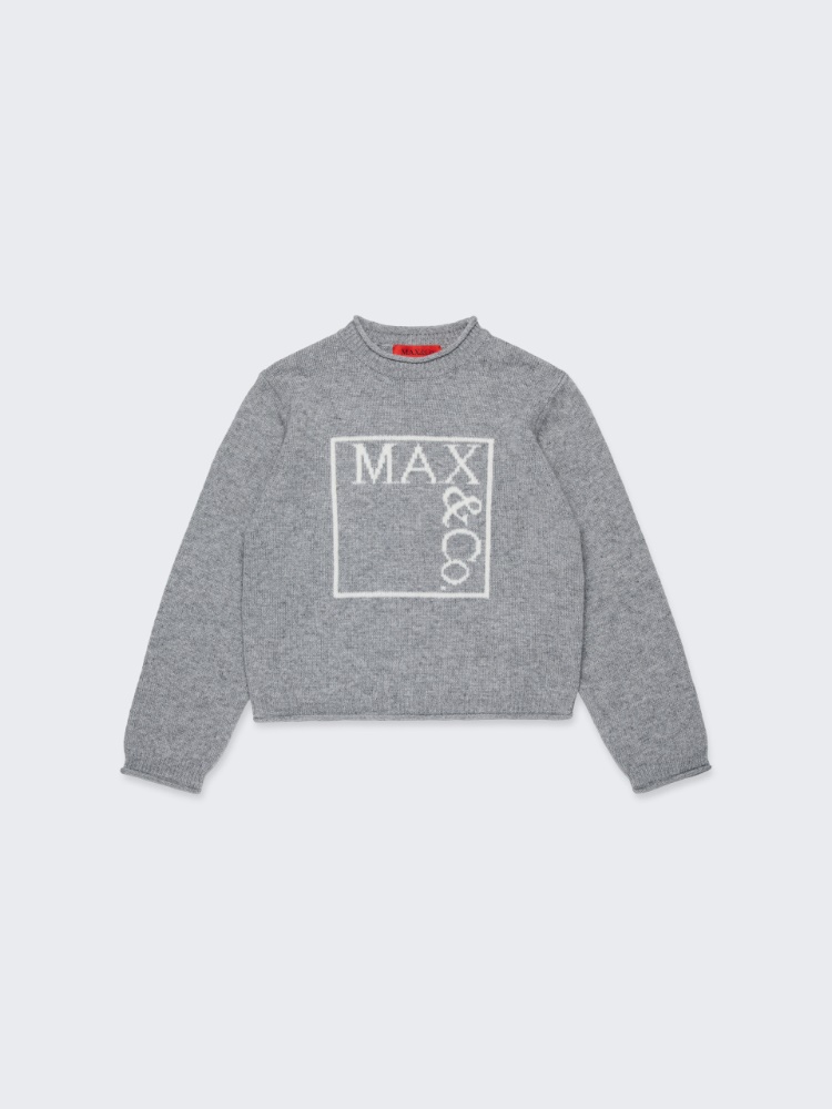 Pull en laine et cachemire mélangés KID - GRIS - MAX&Co.