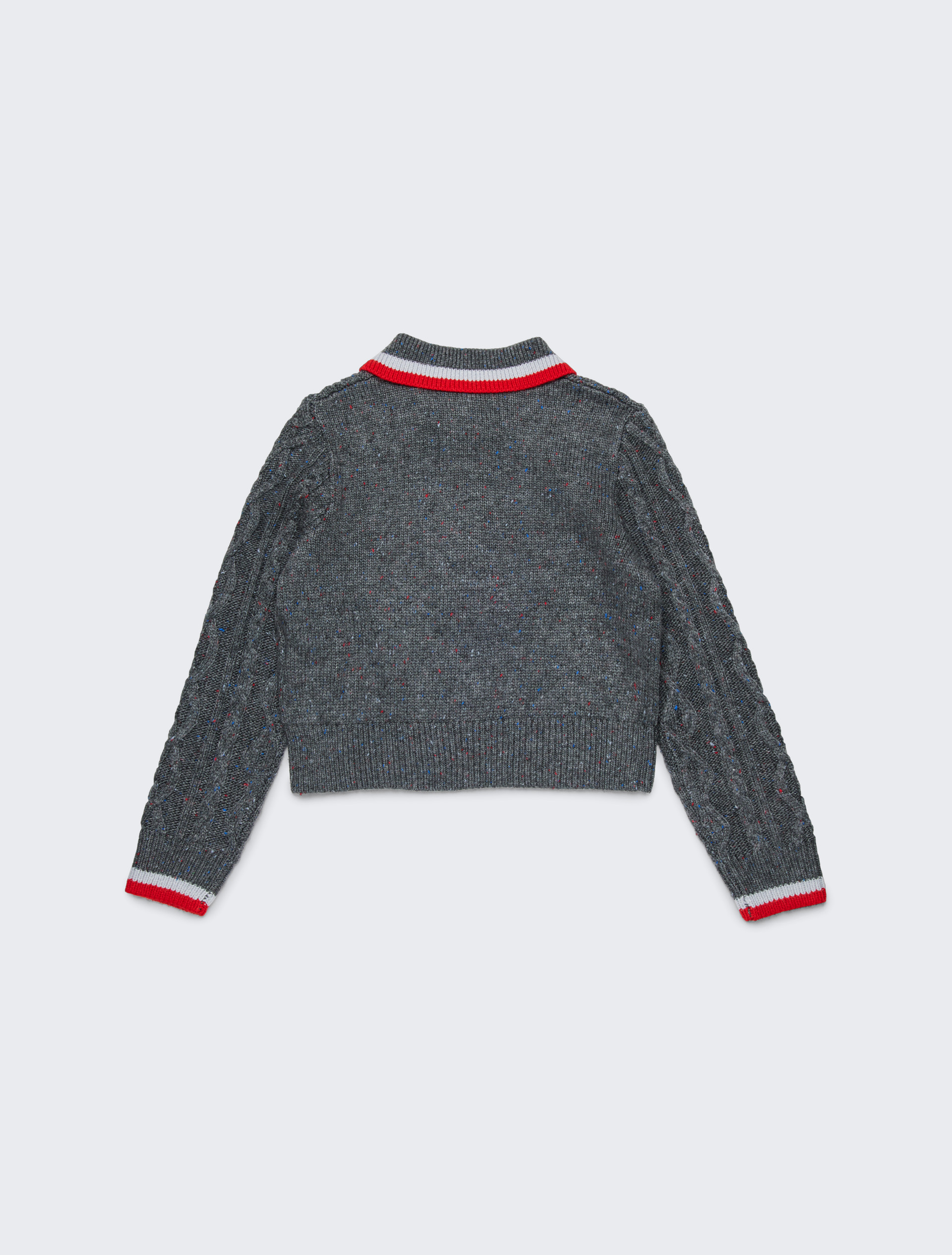 Wool-blend cable-knit sweater KID - GREY - MAX&Co. - 2