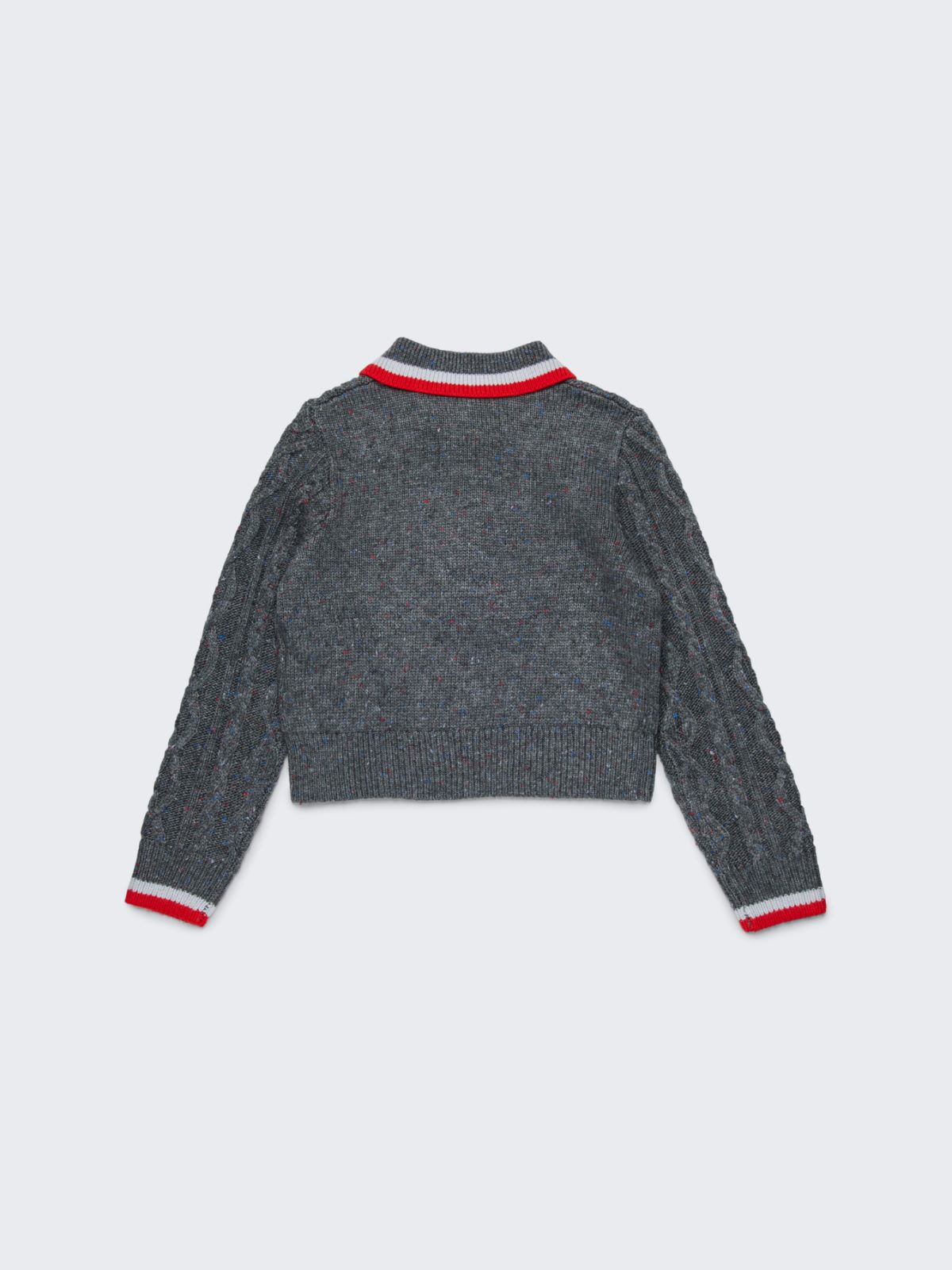 Wool-blend cable-knit sweater KID - GREY - MAX&Co. - 2