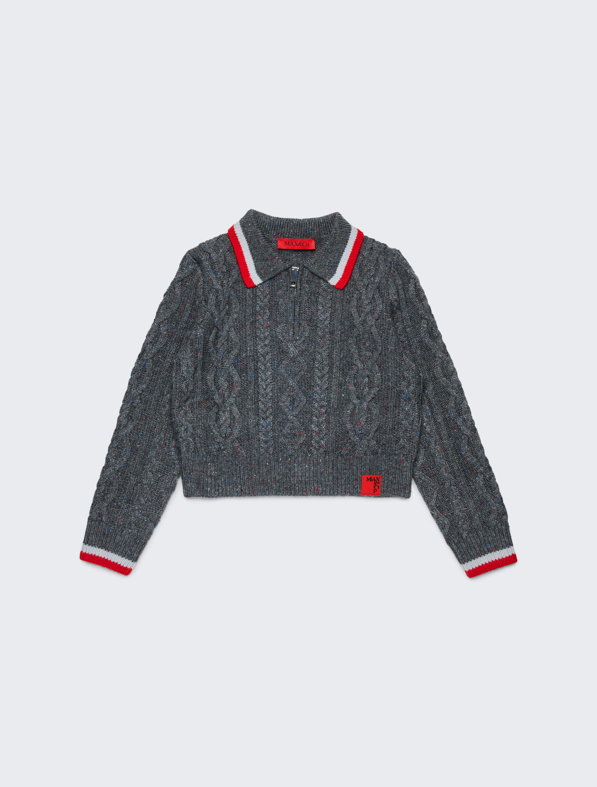 Wool-blend cable-knit sweater KID - GREY - MAX&Co. - 3