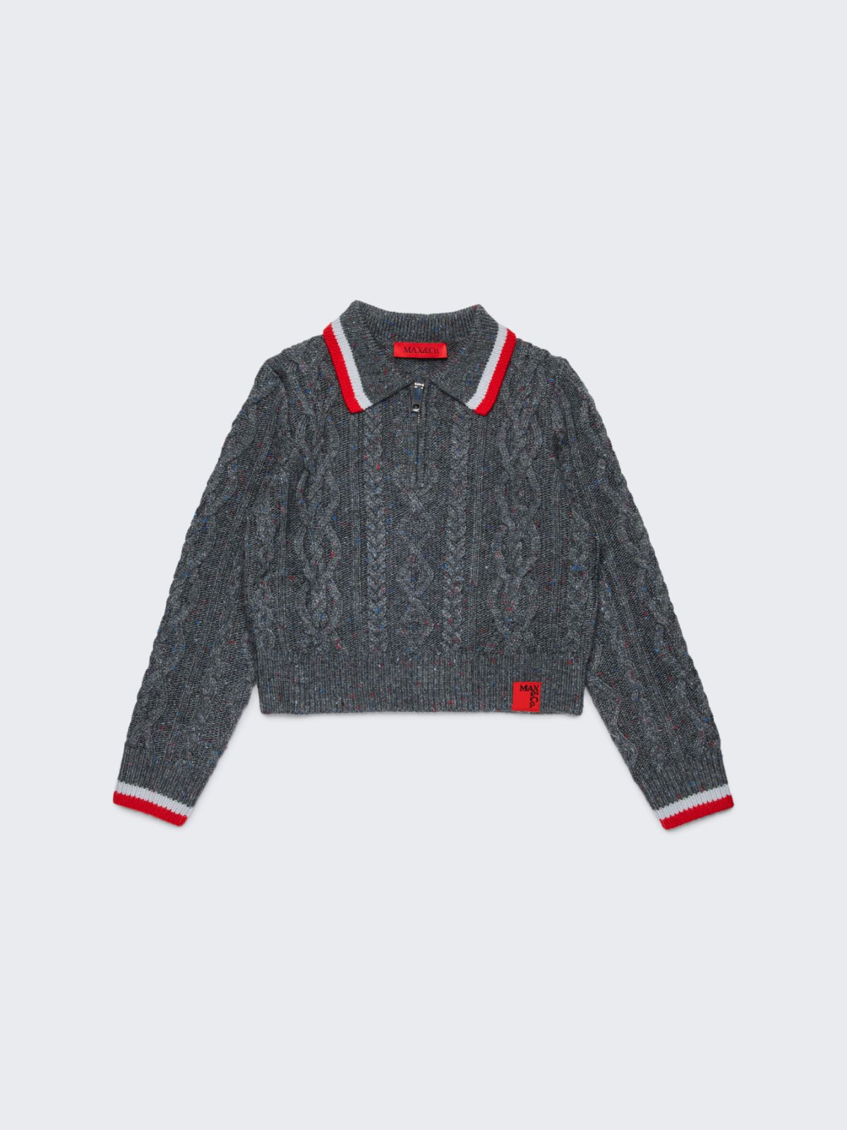 Wool-blend cable-knit sweater KID - GREY - MAX&Co. - 3