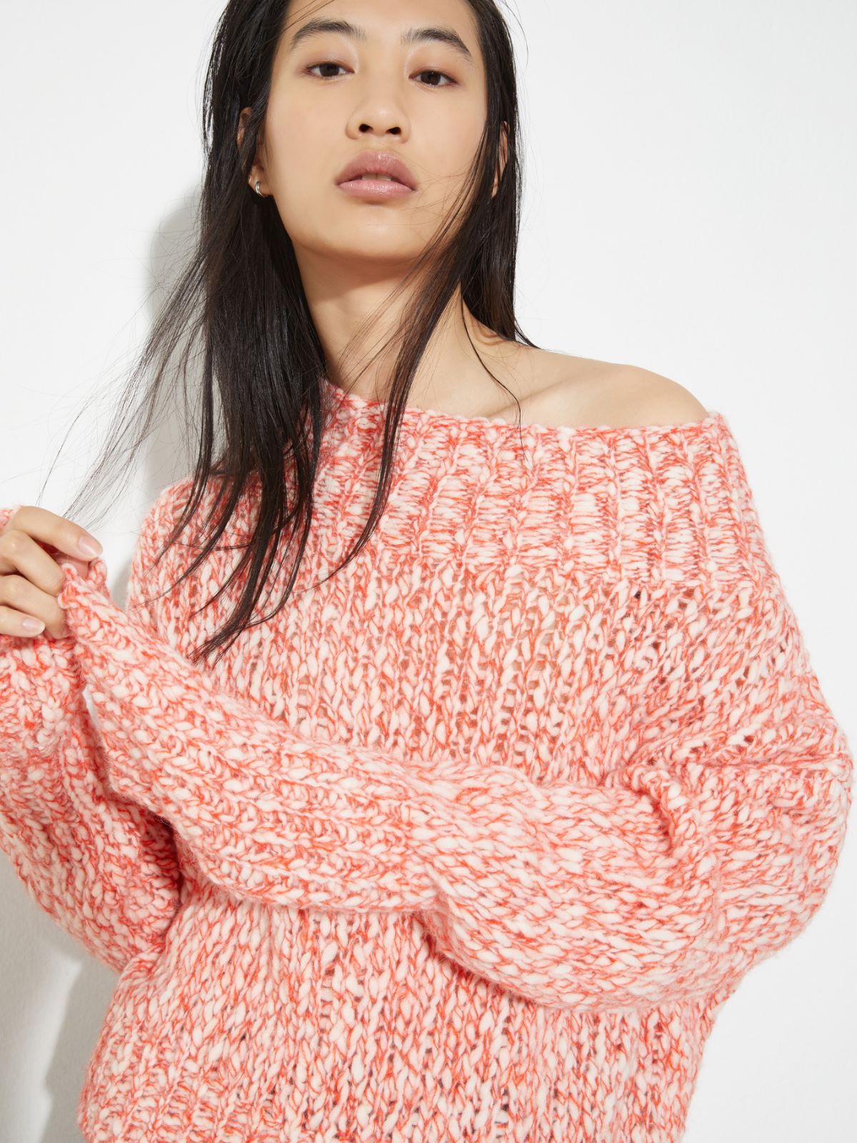Wool and alpaca-blend jumper - RED - MAX&Co. - 3
