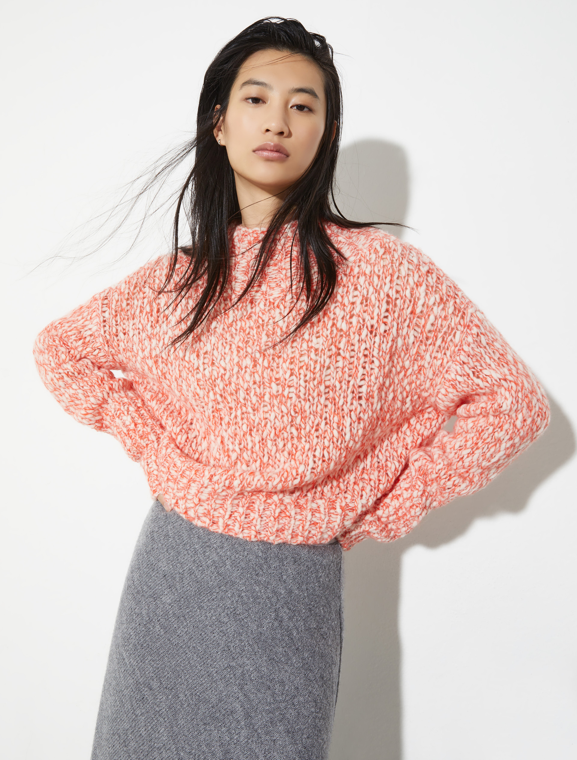 Wool and alpaca-blend jumper, red | MAX&Co. Wool and alpaca-blend jumper - RED - MAX&Co.