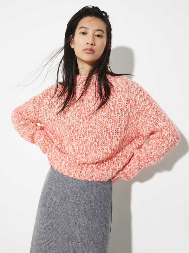 Wool and alpaca-blend jumper - RED - MAX&Co.