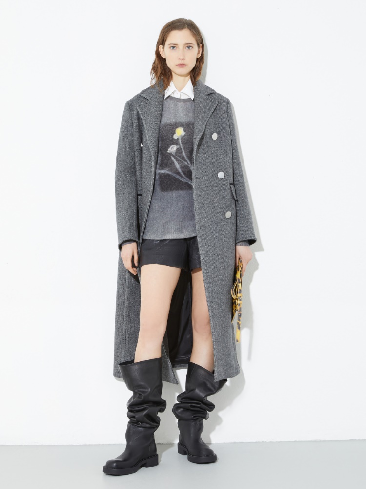 Bedruckter Pullover aus Wolle und Alpaka - MAX&Co. - 4