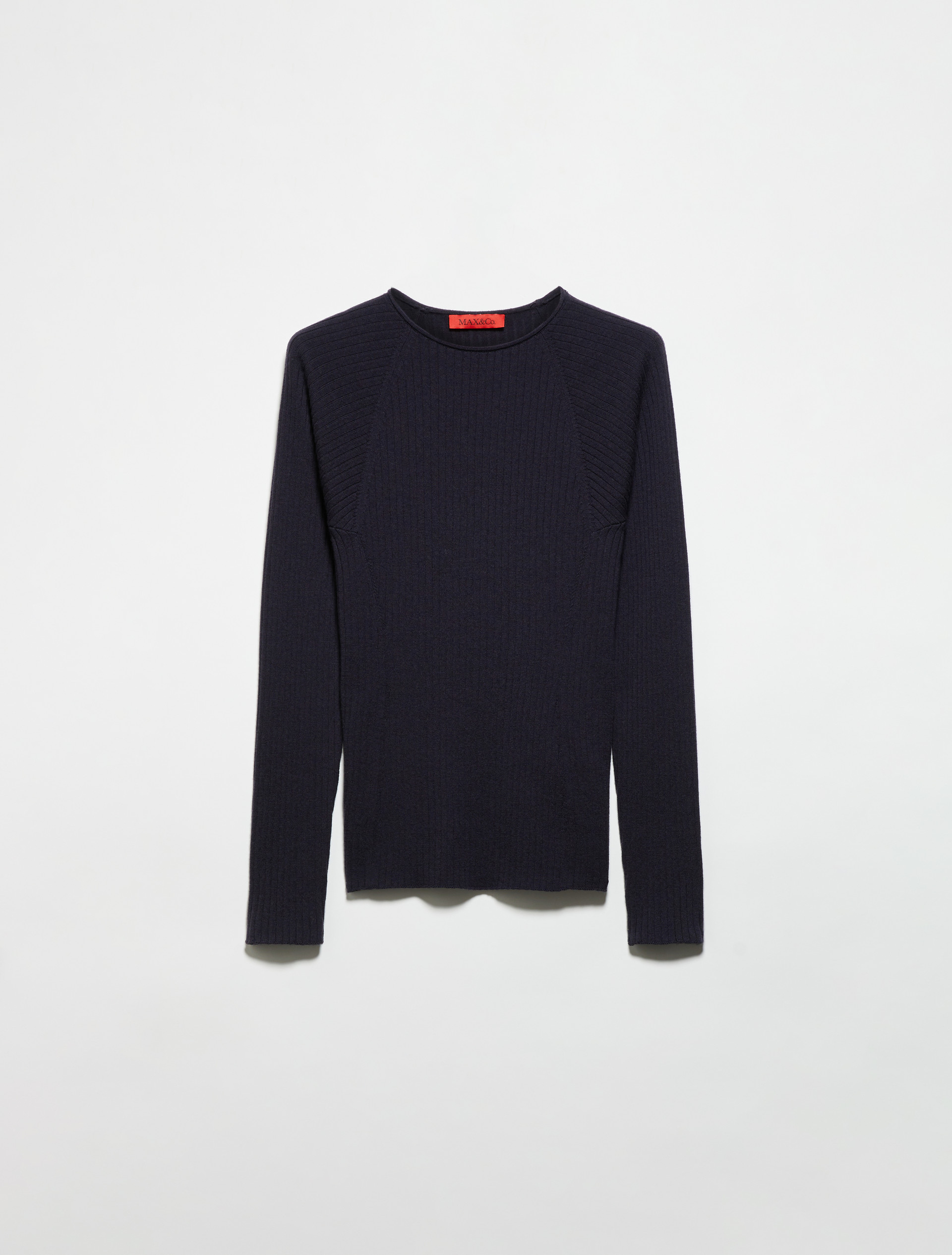Jersey ajustado de lana pura, azul | MAX&Co. Jersey ajustado de lana pura - AZUL - MAX&Co. - 5
