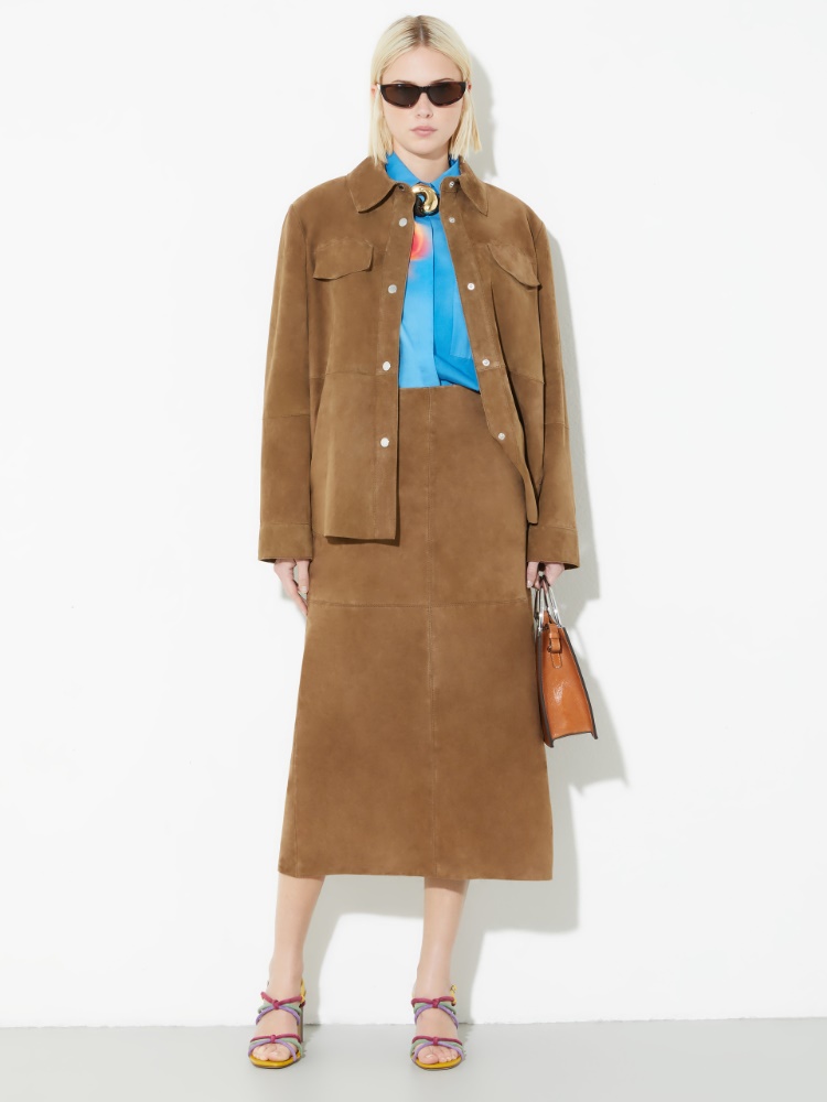 Suede column skirt - MAX&Co. - 4