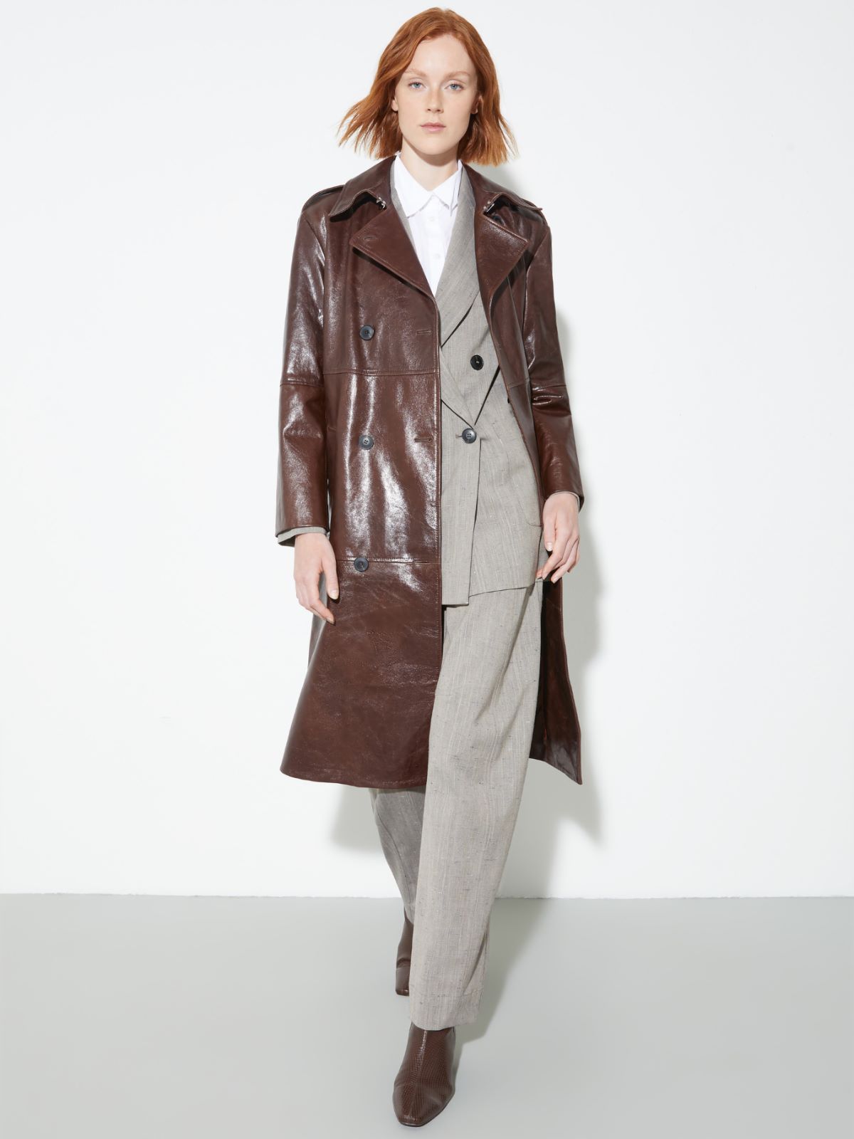 Leather trench coat - BROWN - MAX&Co. - 6