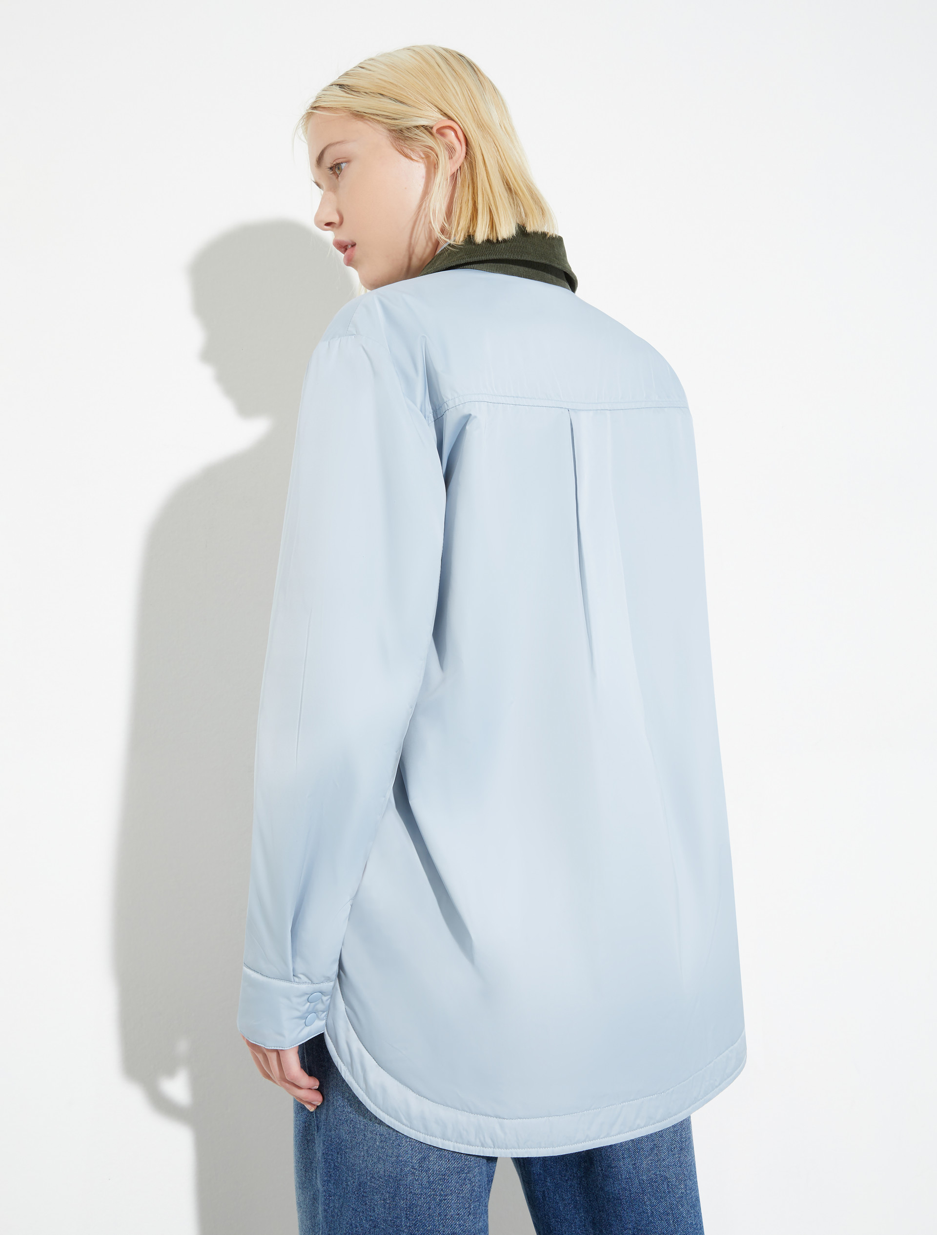 Reversible padded shacket, sky-blue | MAX&Co. Reversible padded shacket - SKY-BLUE - MAX&Co. - 3