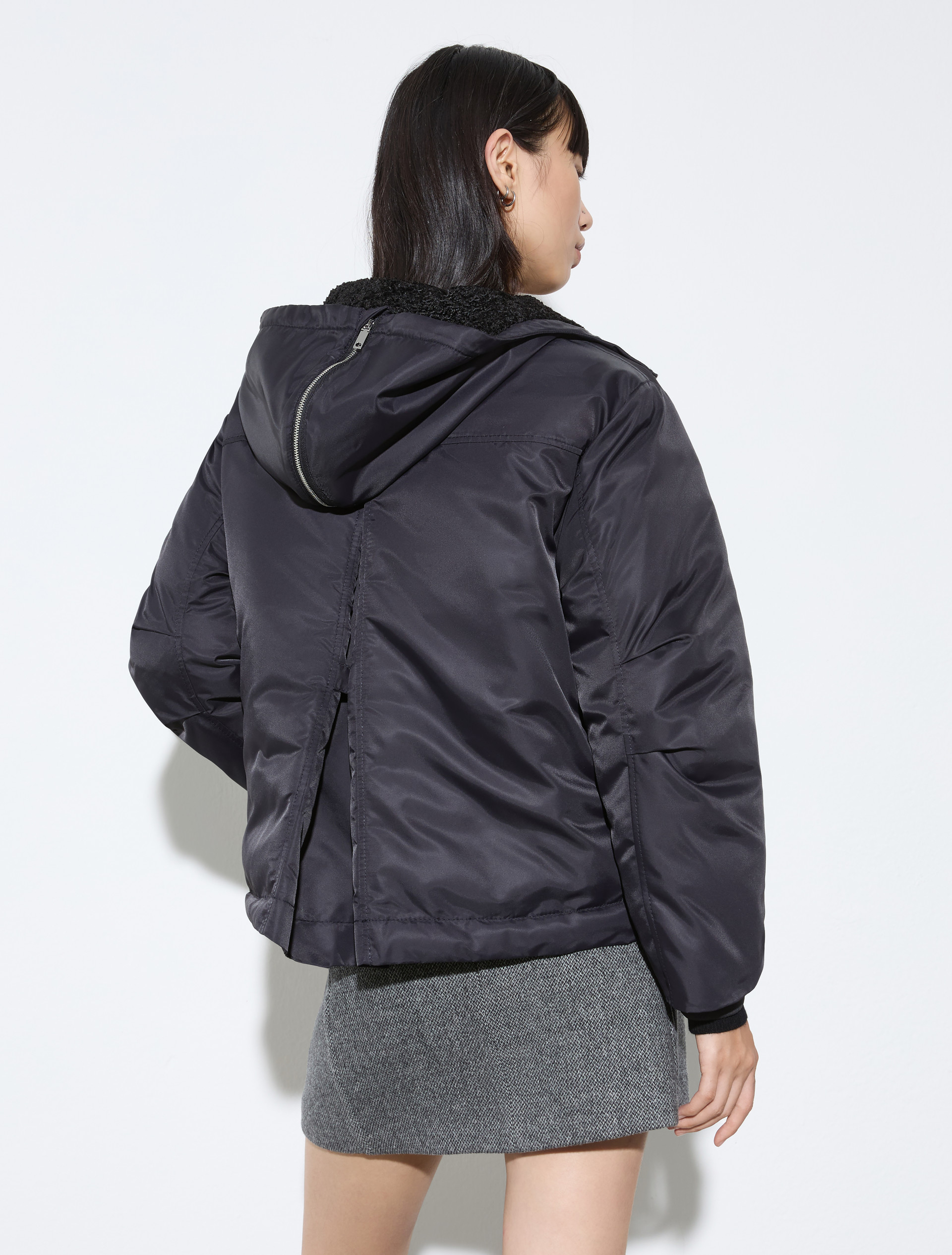 Hooded padded jacket - BLACK - MAX&Co. - 2