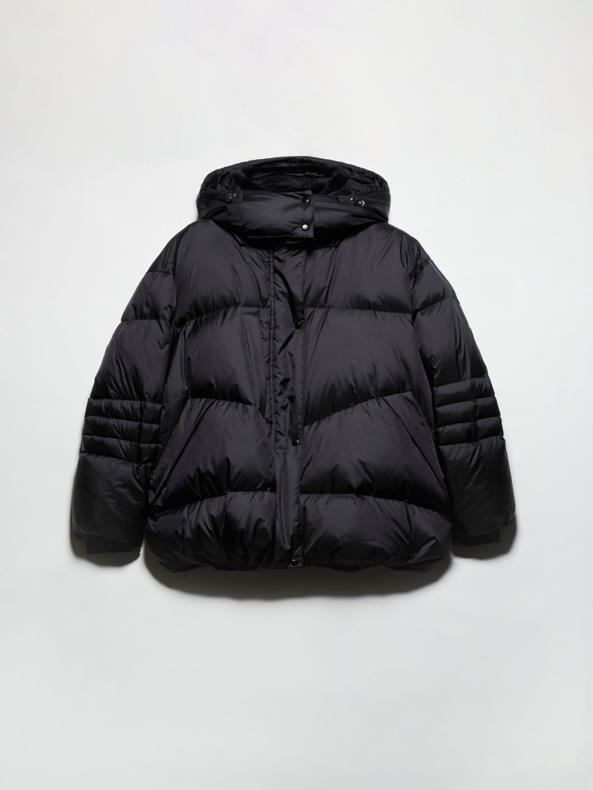 Oversized hooded down jacket - BLACK - MAX&Co. - 5