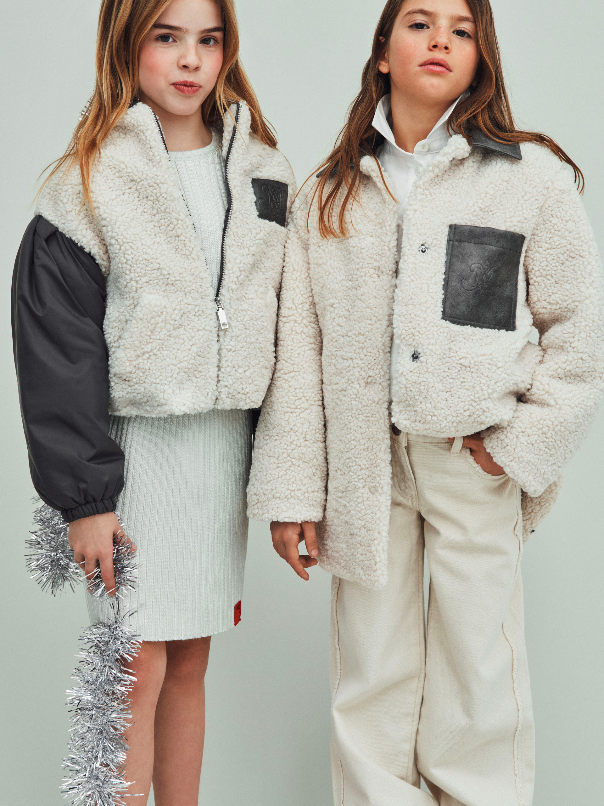 Cazadora bomber de peluche con mangas en contraste KID, nata | MAX&Co. Cazadora bomber de peluche con mangas en contraste KID - NATA - MAX&Co. - 4