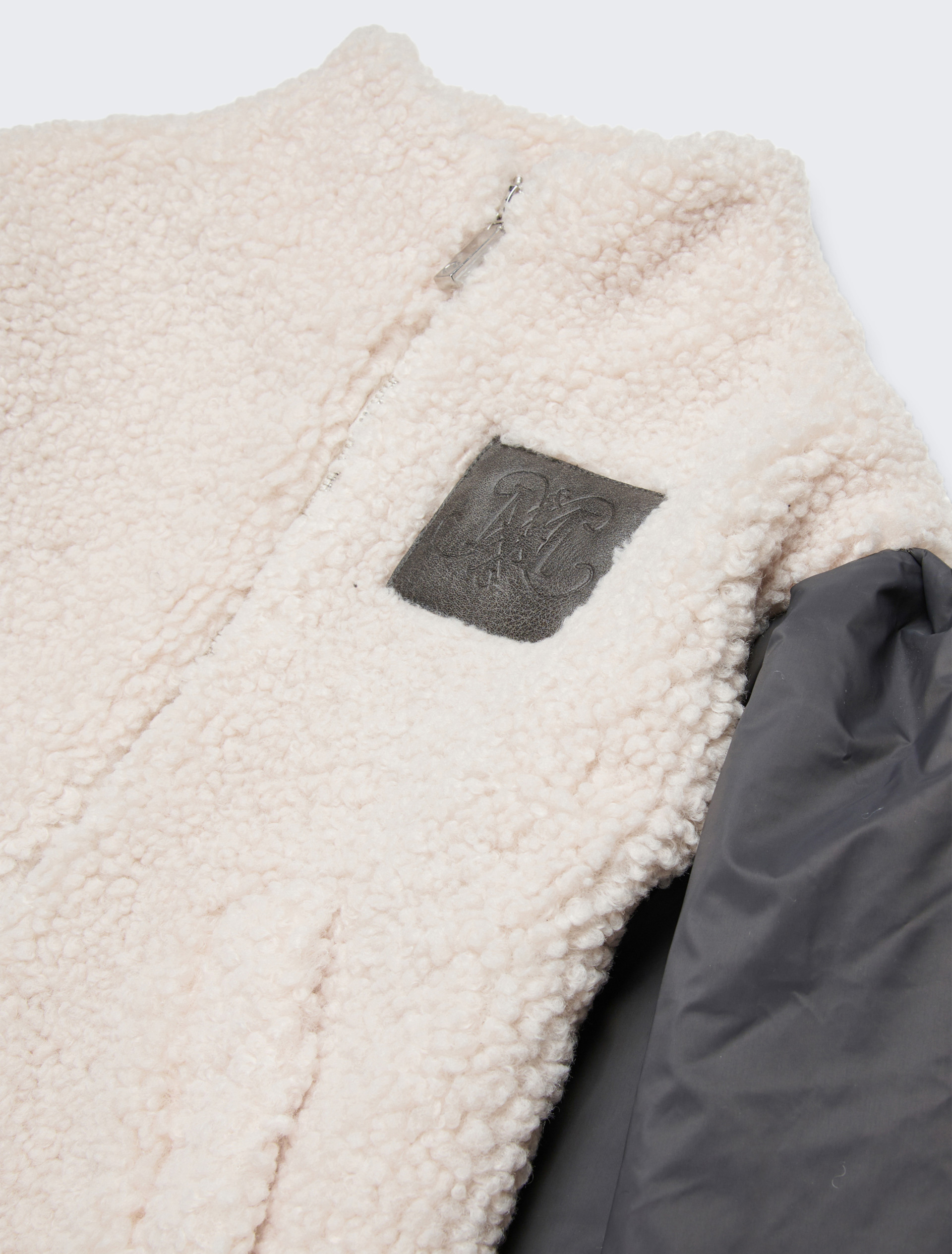 Cazadora bomber de peluche con mangas en contraste KID, nata | MAX&Co. Cazadora bomber de peluche con mangas en contraste KID - NATA - MAX&Co.