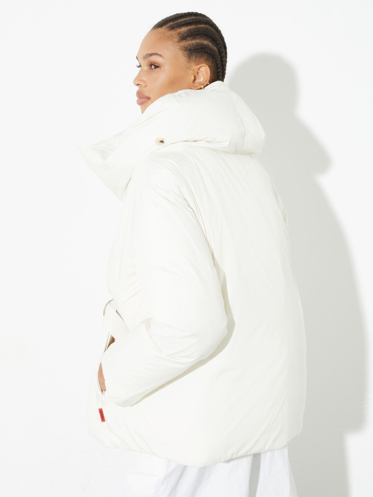 Wrap-over down jacket - CREAM - MAX&Co. - 2