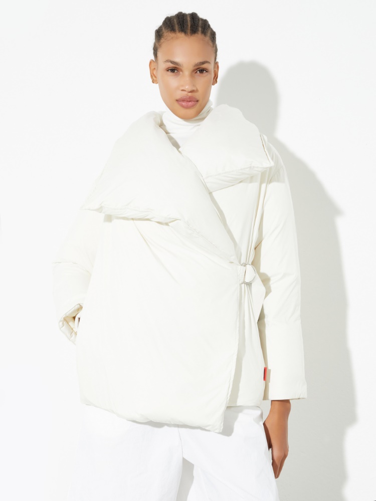 Wrap-over down jacket - CREAM - MAX&Co.