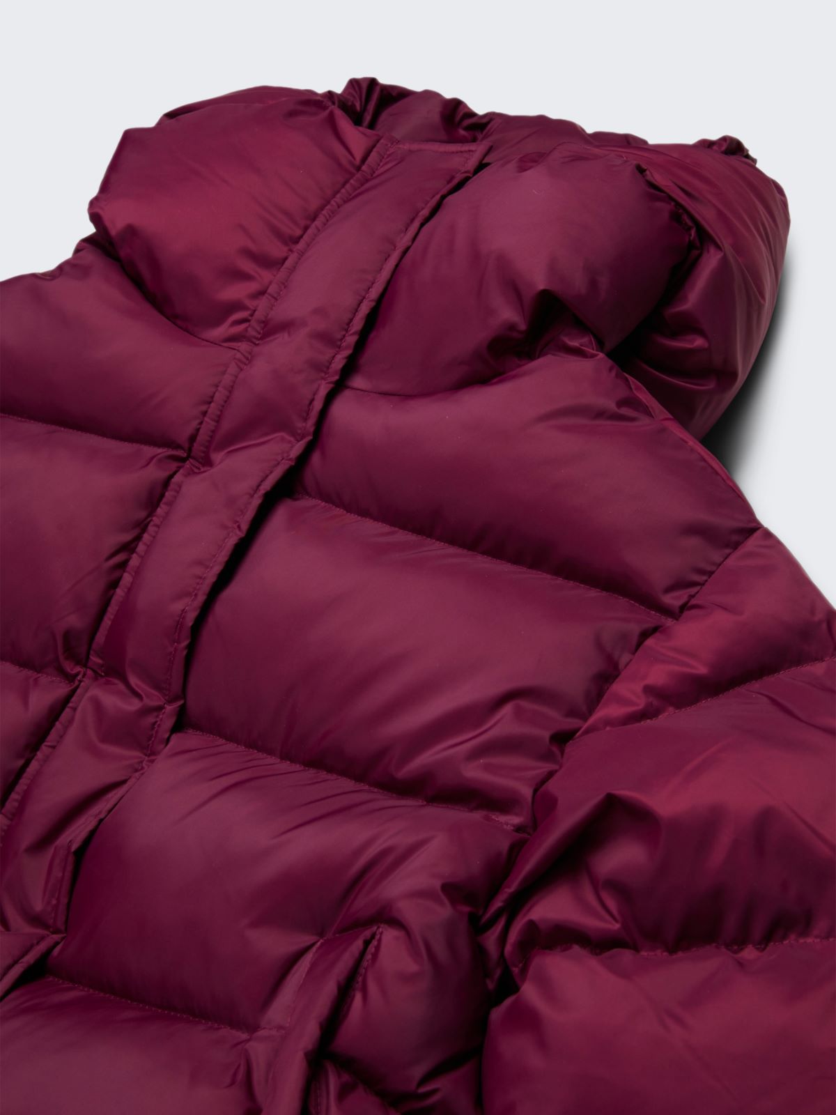Kurze wattierte Jacke mit Kapuze KID - DUNKEL VIOLETT - MAX&Co.