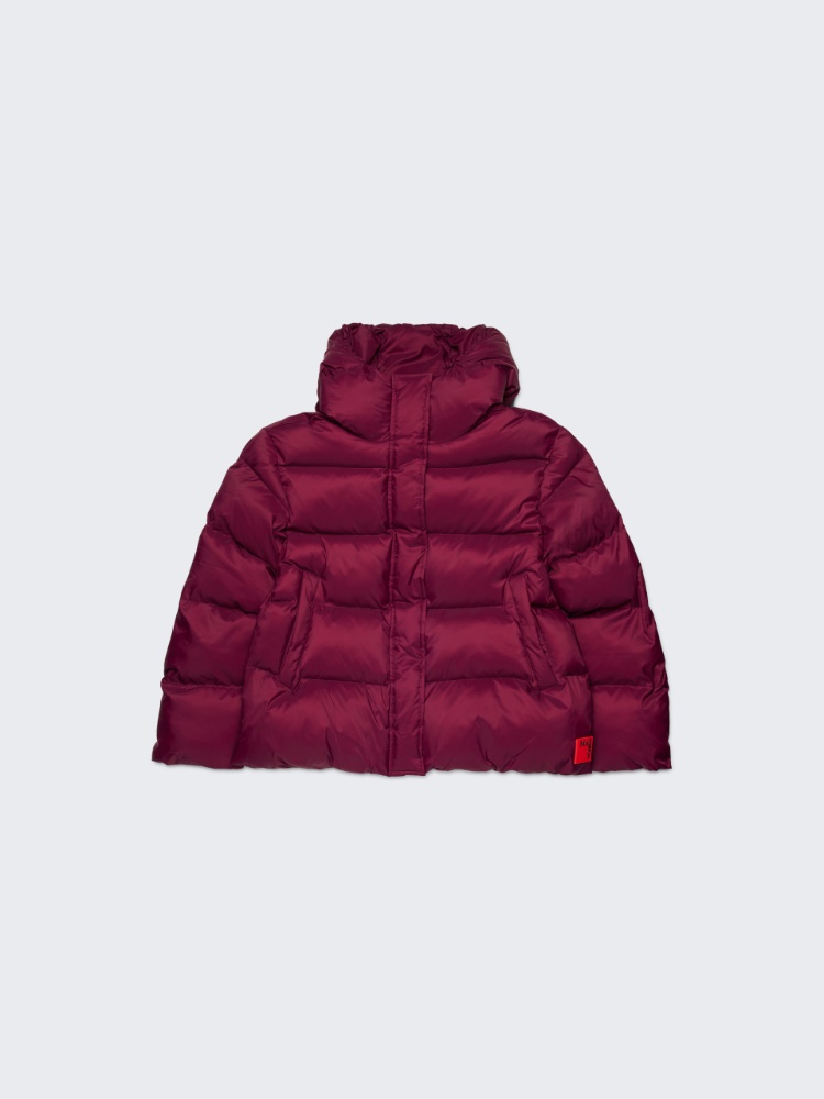 Kurze wattierte Jacke mit Kapuze KID - DUNKEL VIOLETT - MAX&Co.