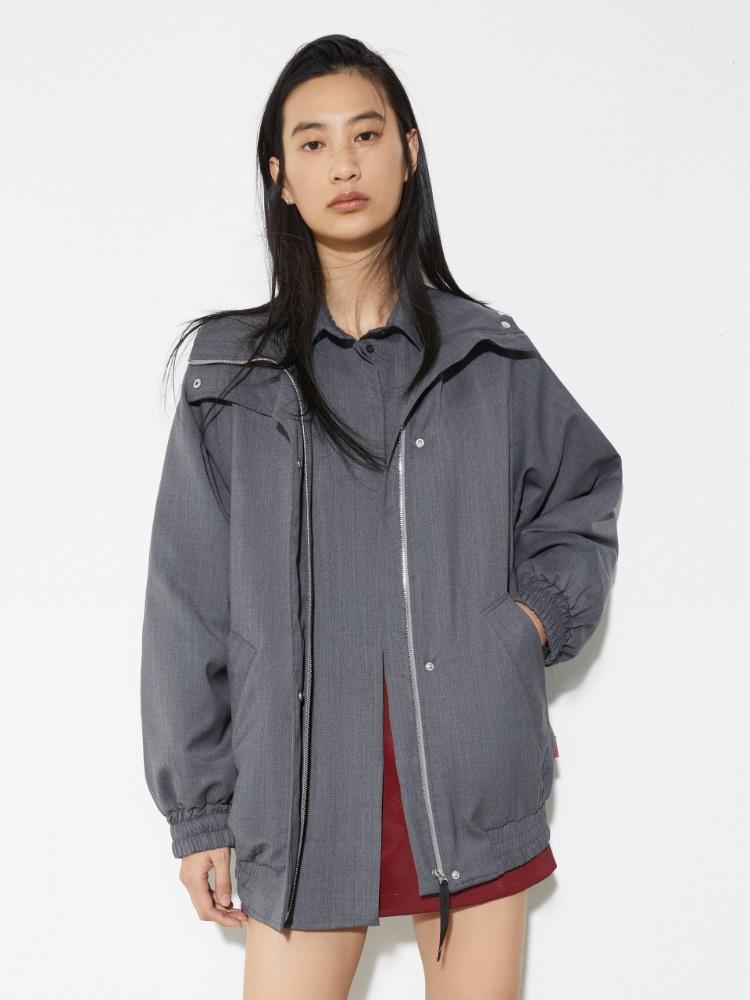 Sartorial Shifts padded jacket - MELANGE GREY - MAX&Co.