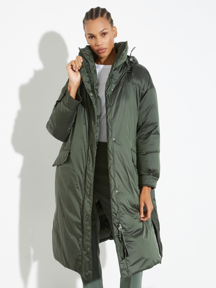 Oversized padded coat - GREEN - MAX&Co.