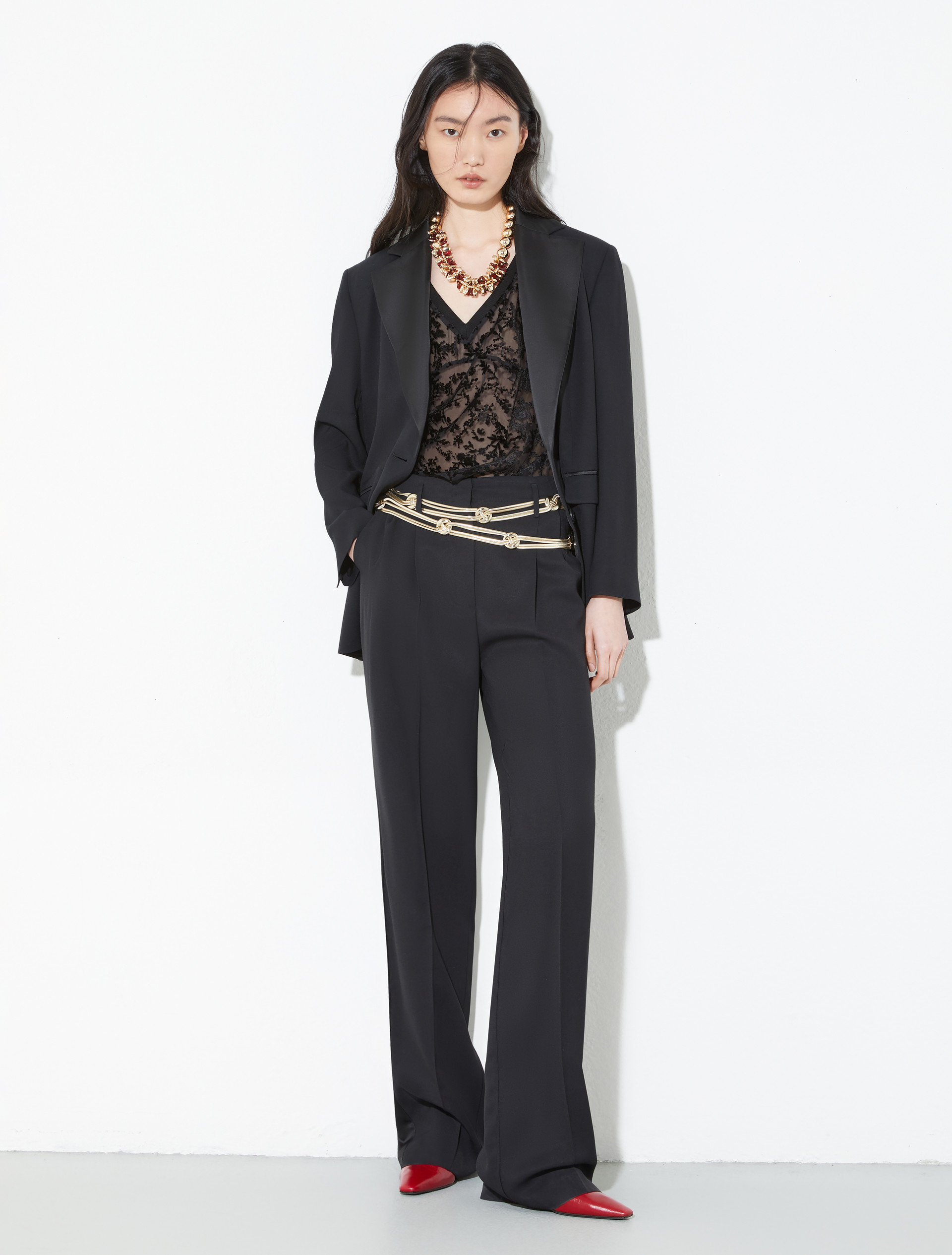 Knot-detailed chain belt, gold | MAX&Co. Knot-detailed chain belt - GOLD - MAX&Co. - 4