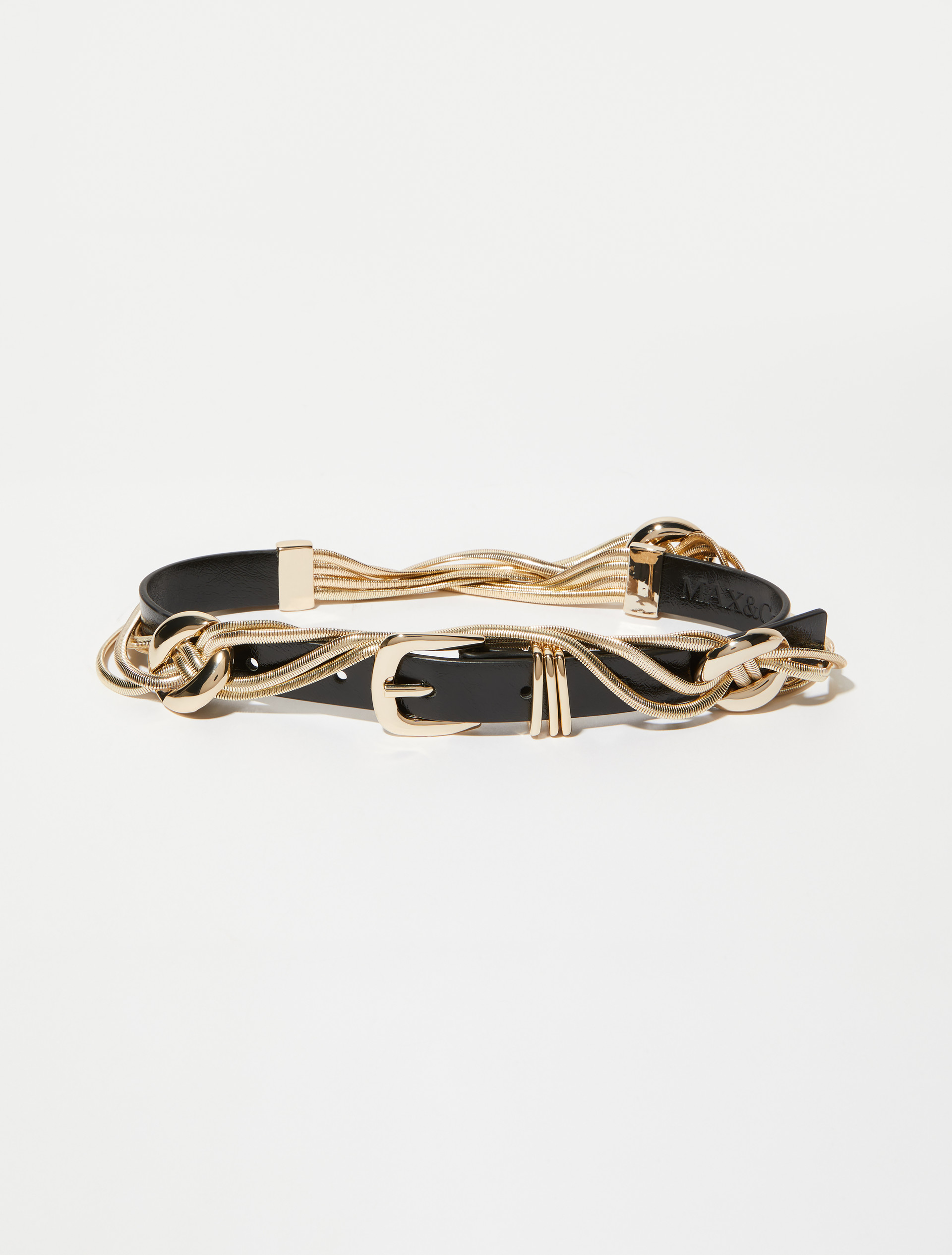Knot-detailed chain belt, gold | MAX&Co. Knot-detailed chain belt - GOLD - MAX&Co.