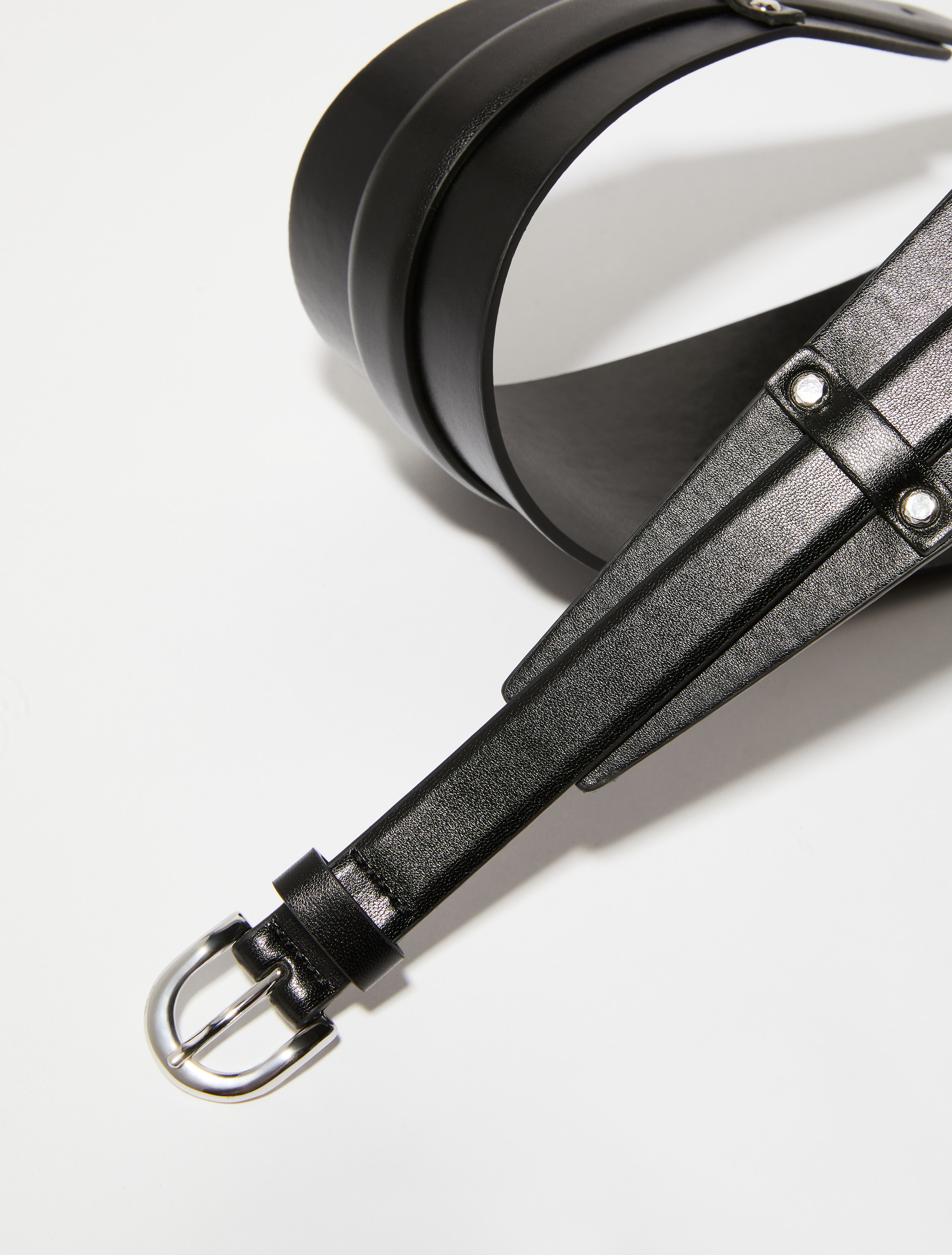 Detachable double belt, black | MAX&Co. Detachable double belt - BLACK - MAX&Co. - 2