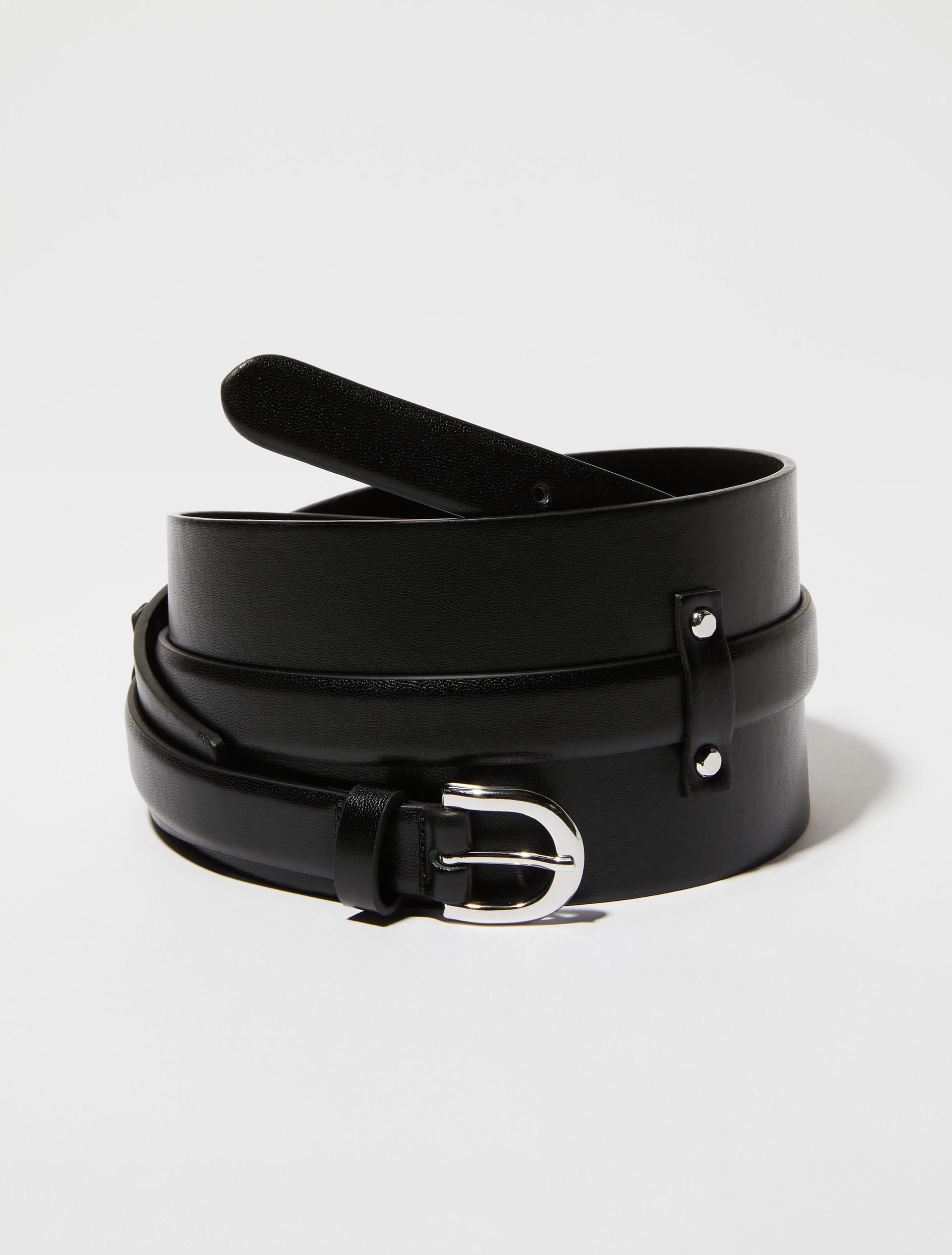 Detachable double belt, black | MAX&Co. Detachable double belt - BLACK - MAX&Co.