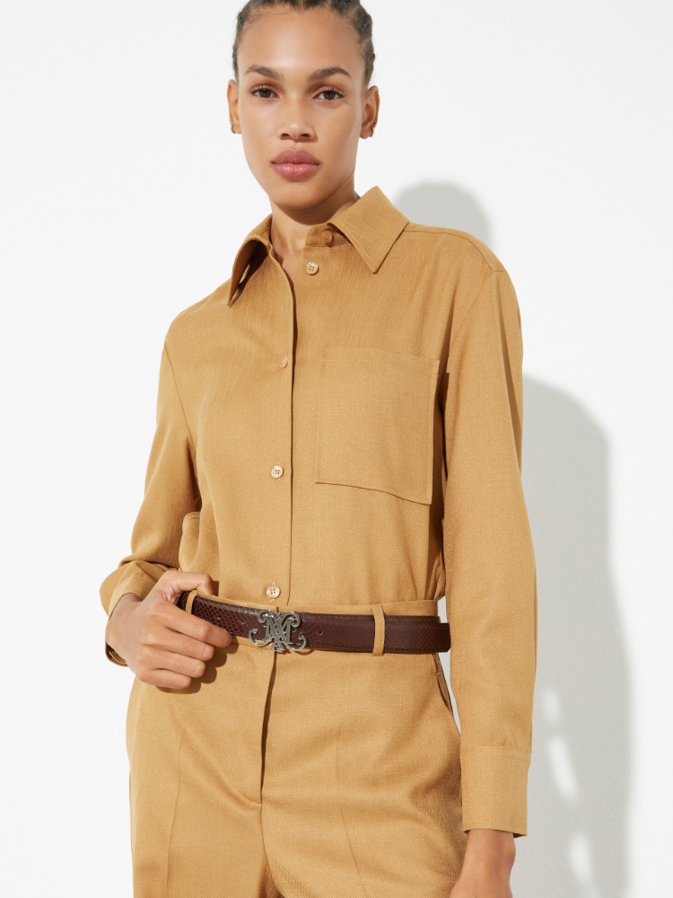 Logo-embellished buckle belt - MAX&Co. - 3