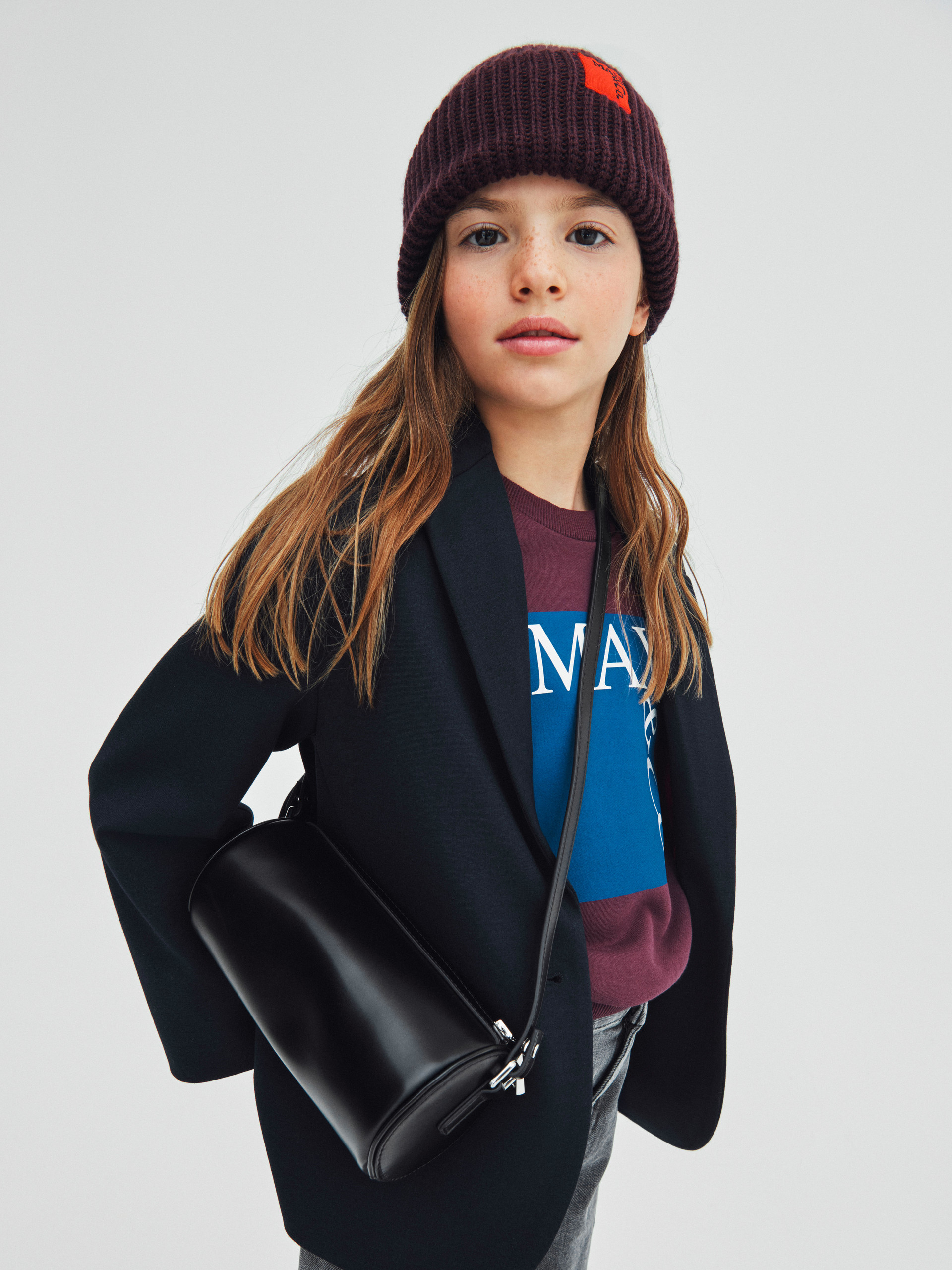 Coated fabric top hat bag KID, black | MAX&Co. Coated fabric top hat bag KID - BLACK - MAX&Co. - 5