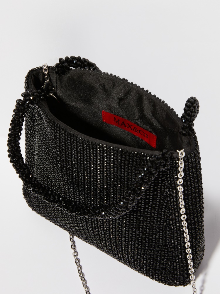 Mini-Tasche mit Perlenbesatz - MAX&Co. - 4