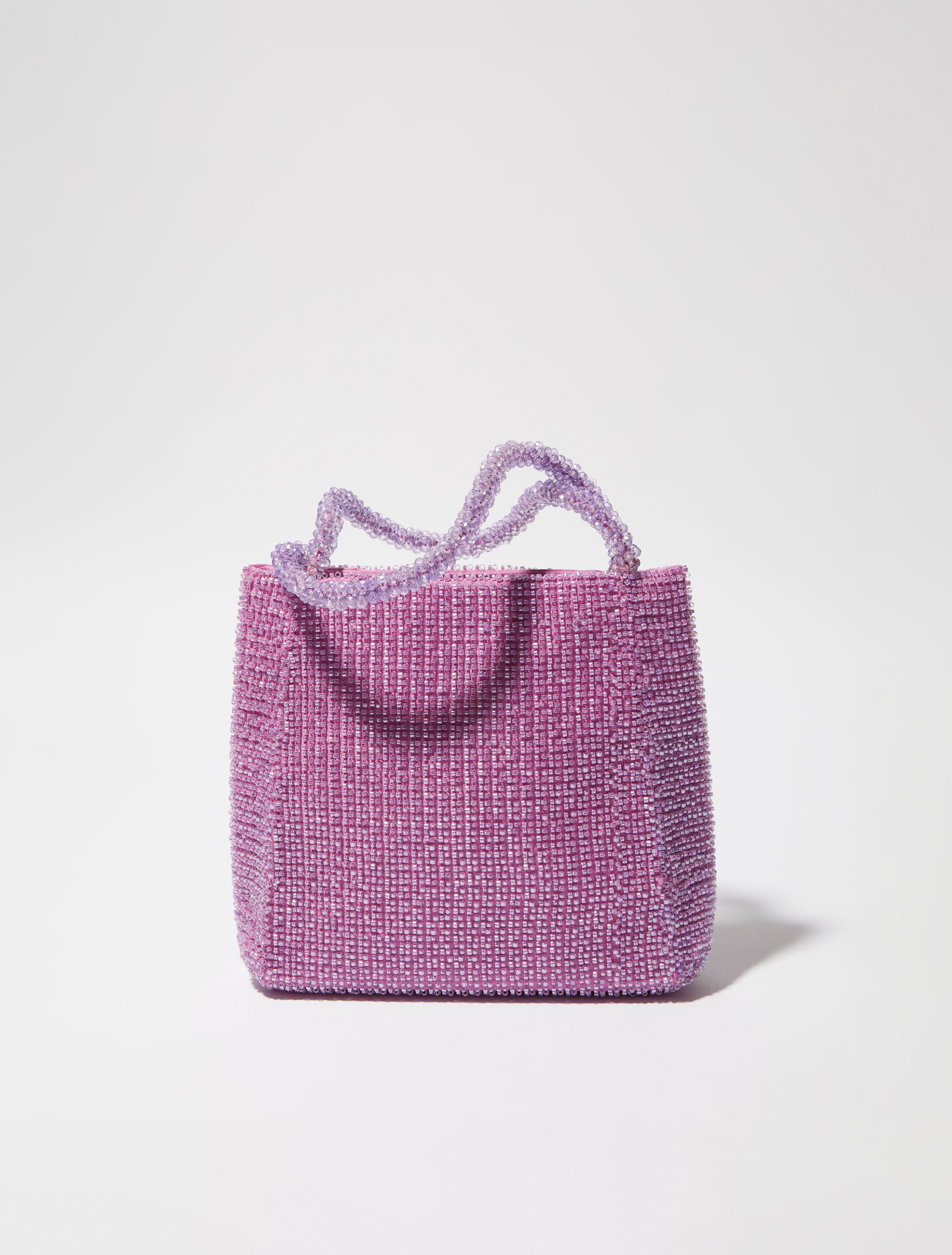 Party bag con perline ricamate, viola | MAX&Co. Party bag con perline ricamate - VIOLA - MAX&Co.