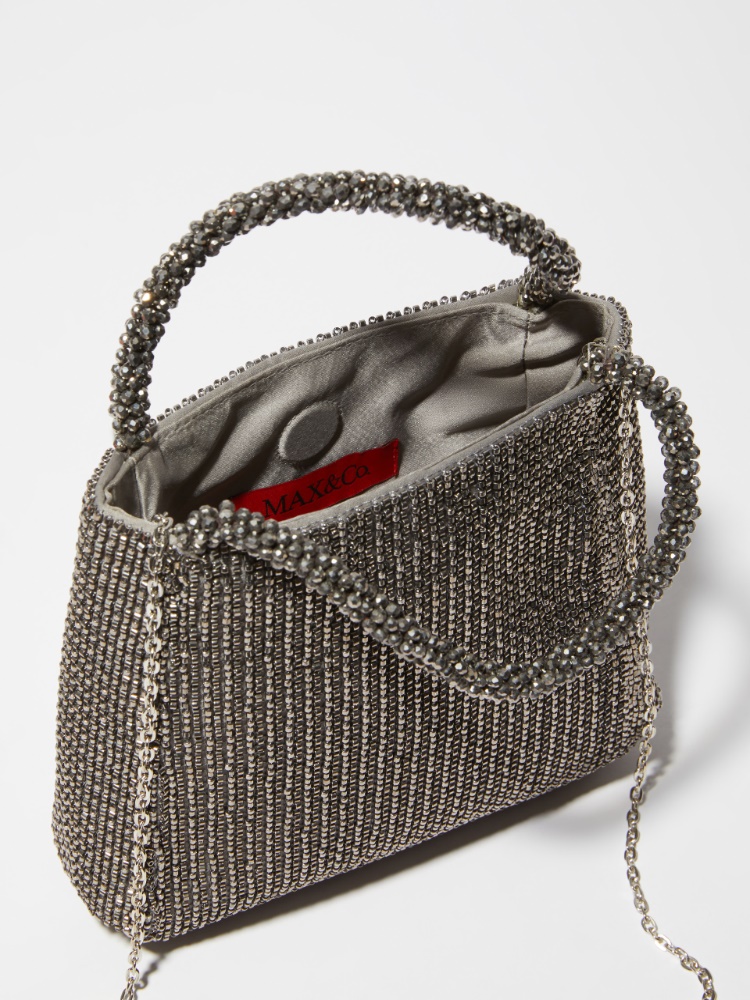Mini-Tasche mit Perlenbesatz - MAX&Co. - 4