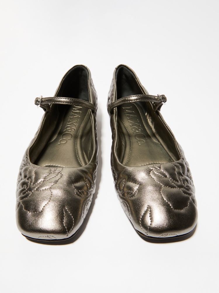 Laminated Nappa leather ballet flats - MAX&Co.