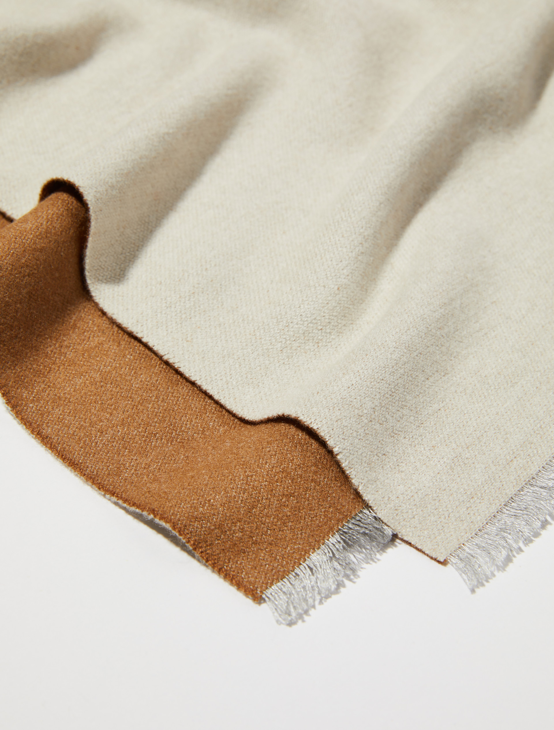 Double-face stole, cream | MAX&Co. Double-face stole - CREAM - MAX&Co. - 2