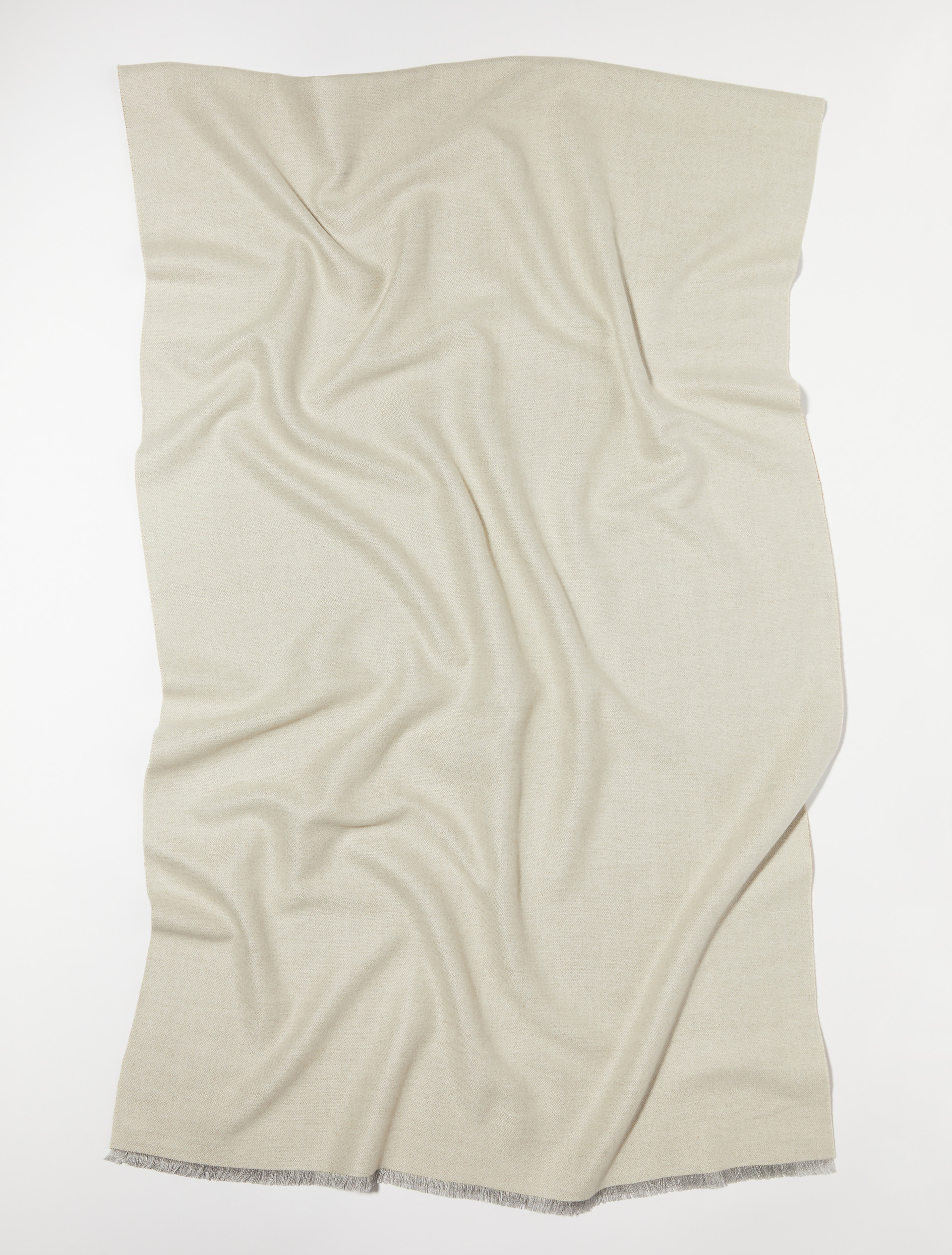 Double-face stole, cream | MAX&Co. Double-face stole - CREAM - MAX&Co.