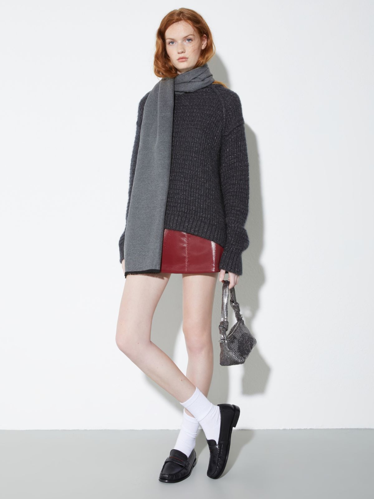 Double-face stole - GREY - MAX&Co. - 4