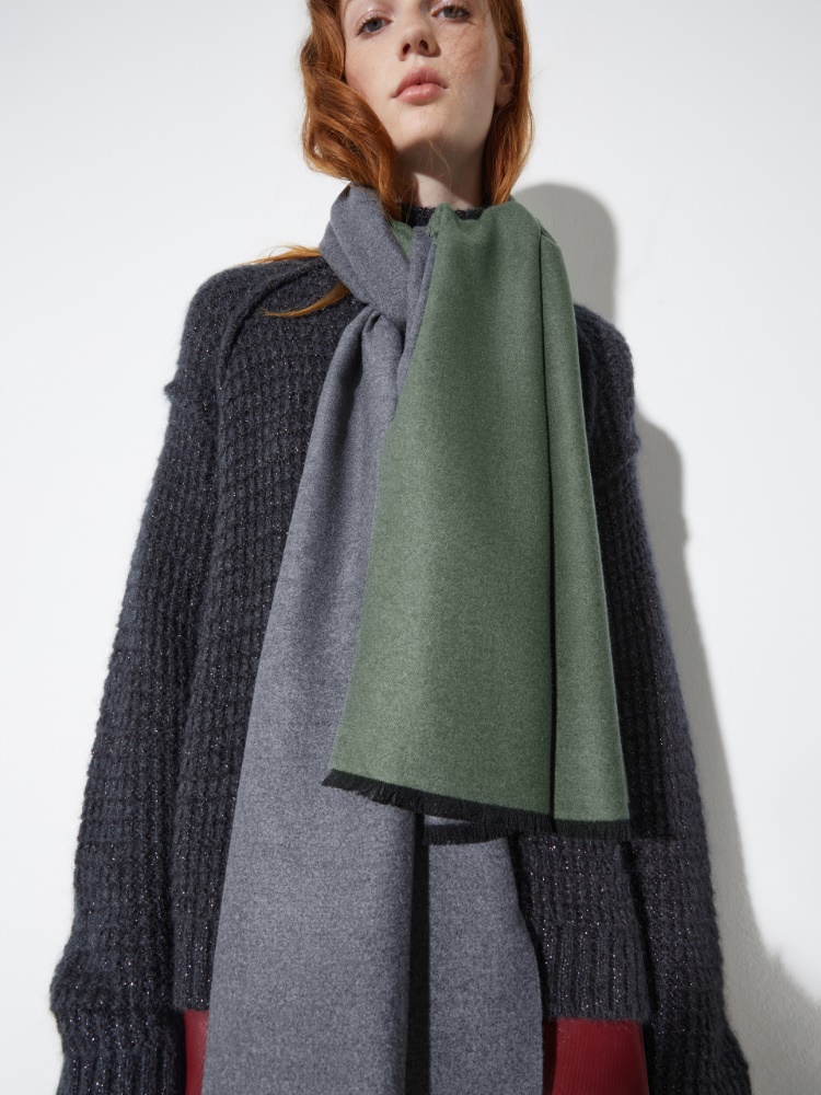 Double-face stole - GREY - MAX&Co.