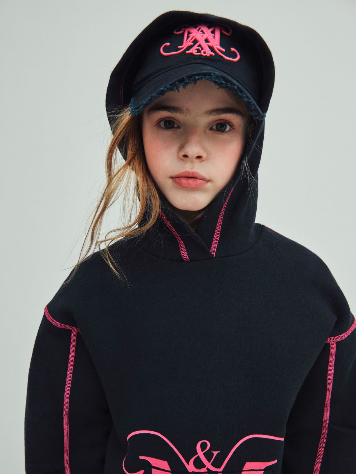 Baseball cap in gabardine with KID - MIDNIGHTBLUE - MAX&Co. - 4