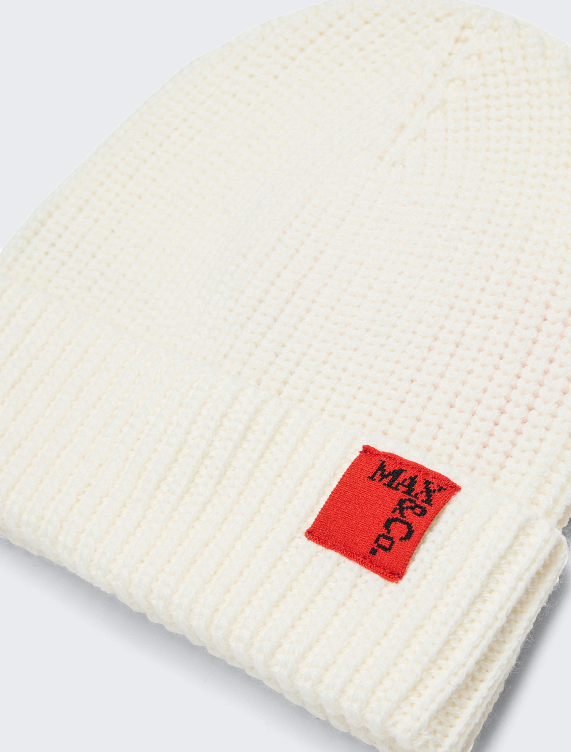 Wool blend beanie with patch KID, cream | MAX&Co. Wool blend beanie with patch KID - CREAM - MAX&Co.