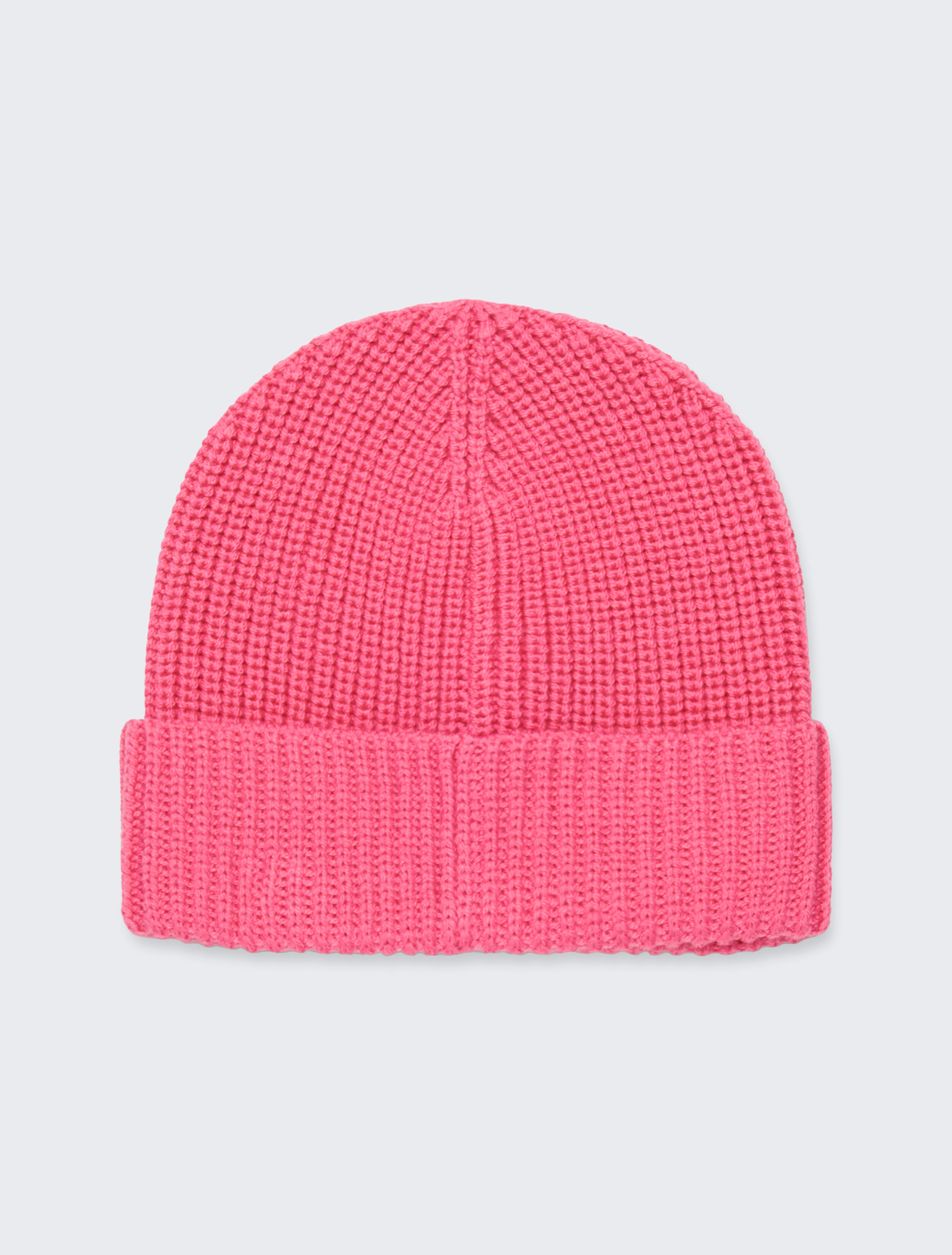 Wool blend beanie with patch KID, pink | MAX&Co. Wool blend beanie with patch KID - PINK - MAX&Co. - 2