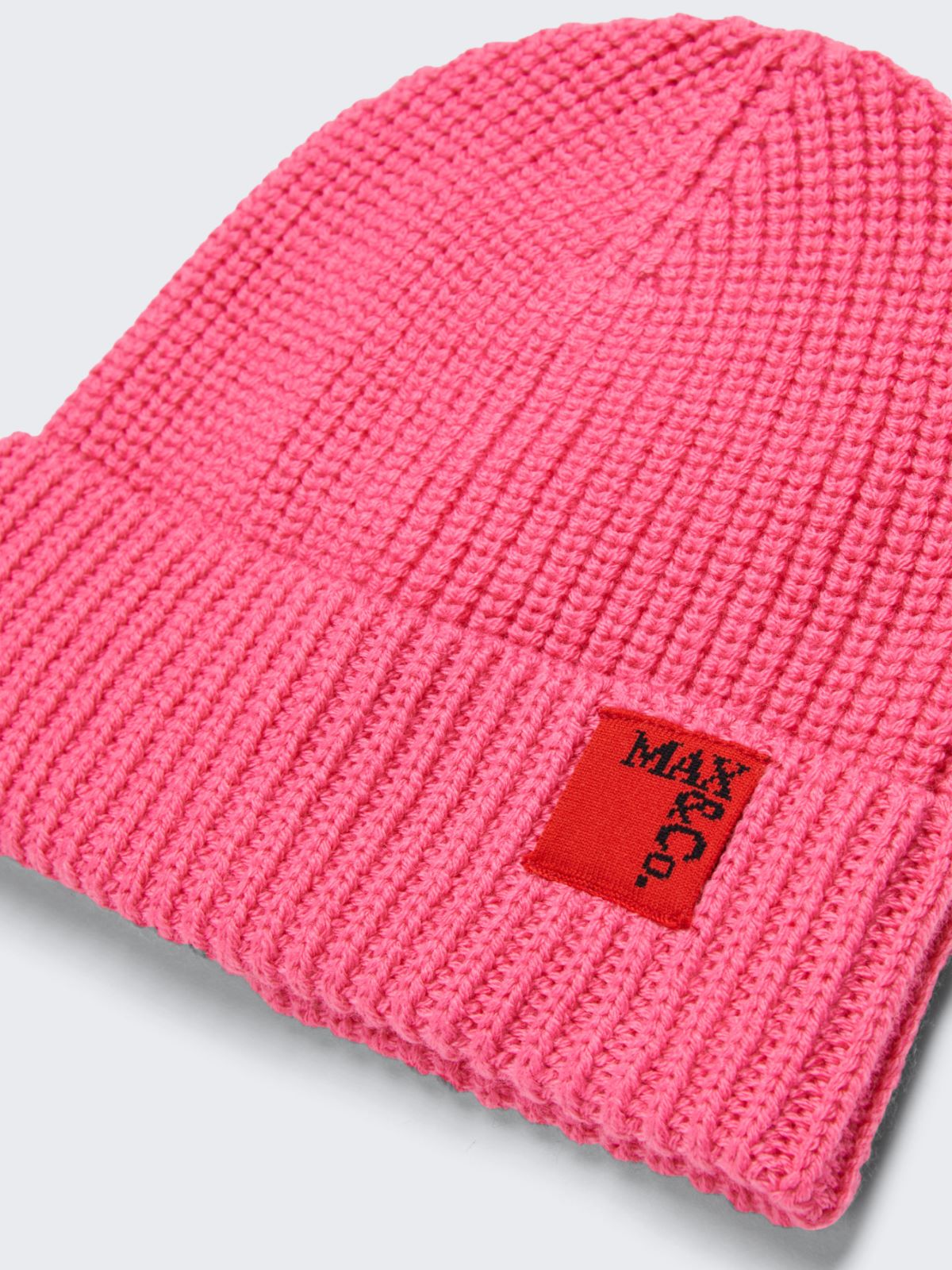 Wool blend beanie with patch KID - PINK - MAX&Co.