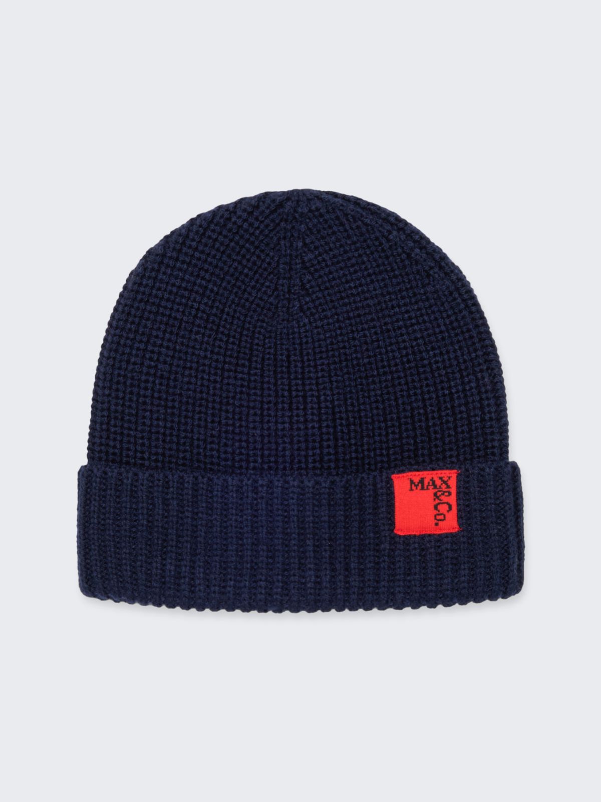Wool blend beanie with patch KID - NAVY - MAX&Co. - 3