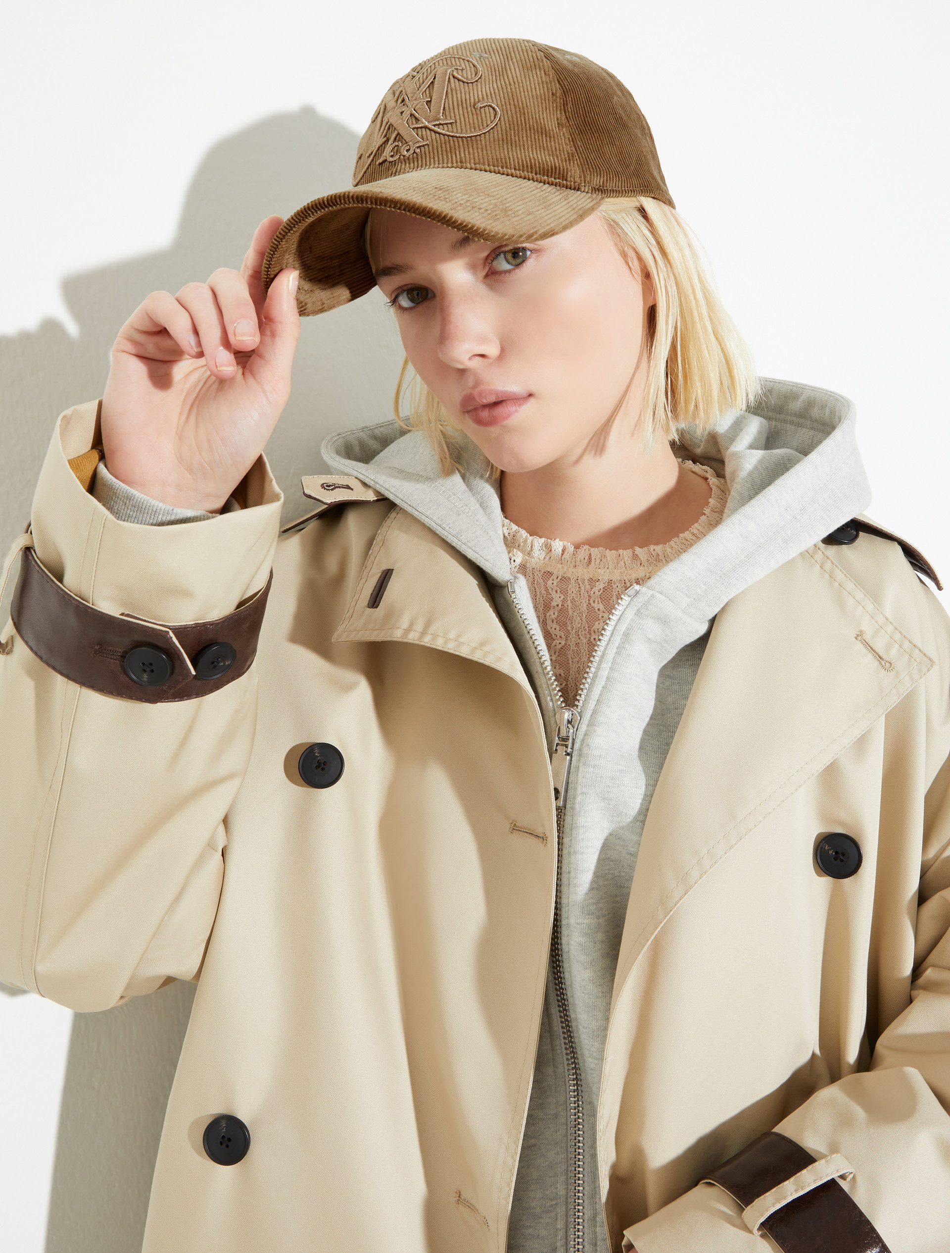 Corduroy baseball cap - BROWN - MAX&Co. - 4