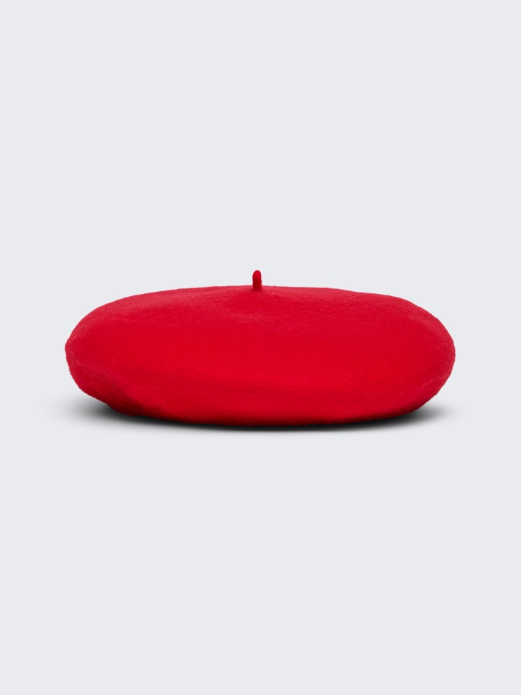 Wool beret KID - RED - MAX&Co.