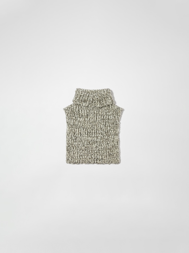 Wool and alpaca collar - WHITE - MAX&Co.