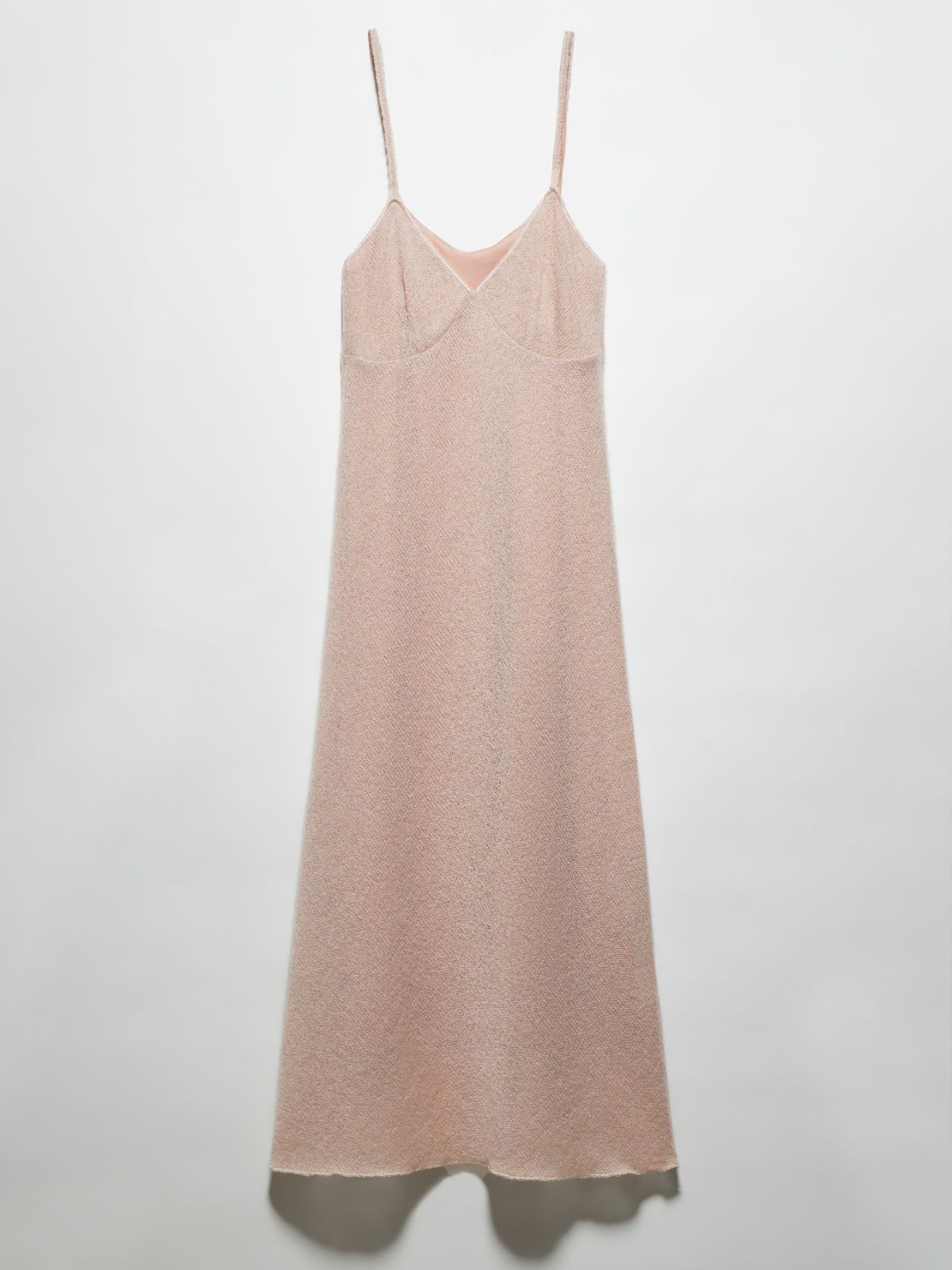 Wool and mohair midi slip dress - DUST ROSE - MAX&Co. - 5