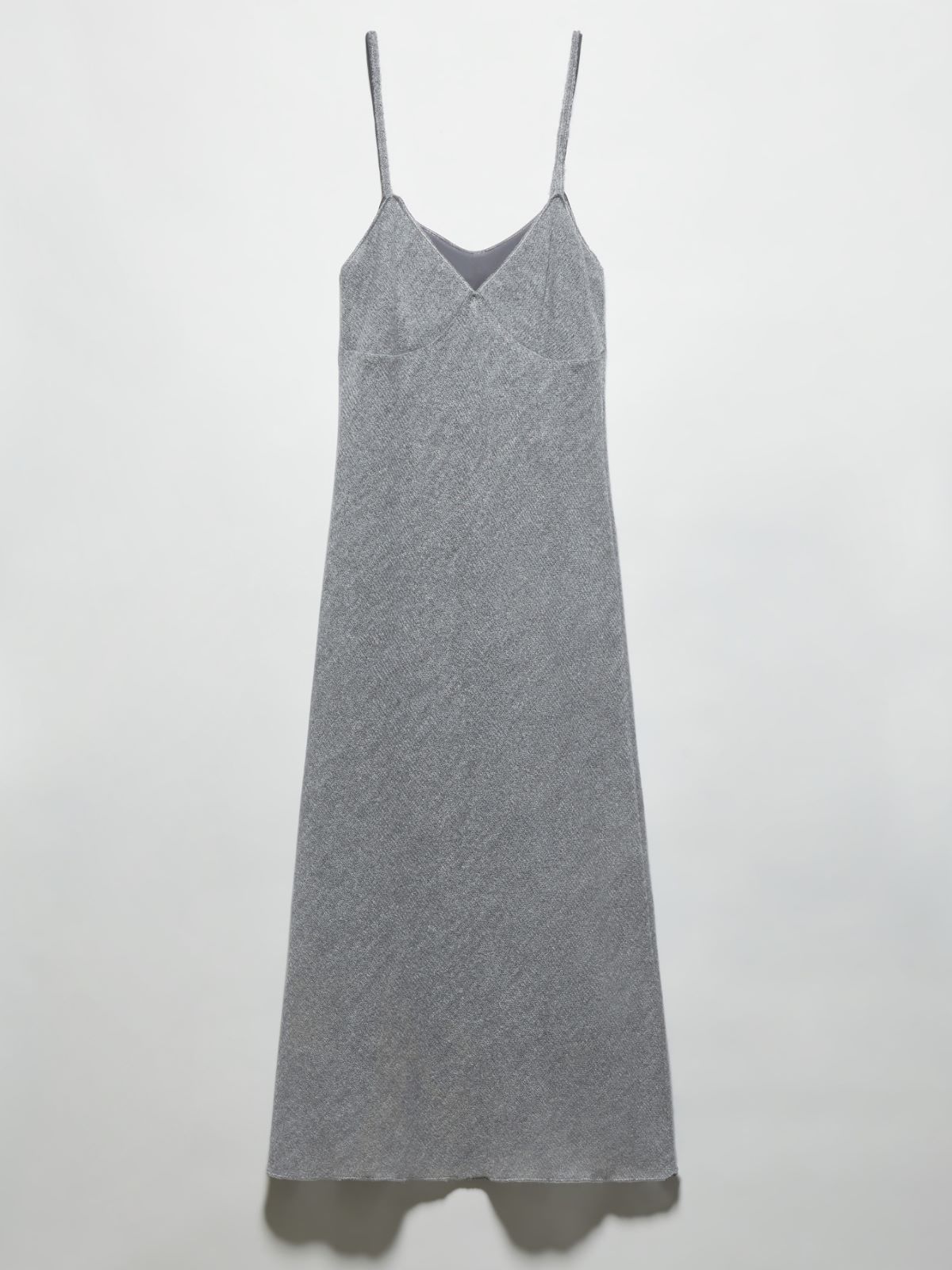 Wool and mohair midi slip dress - MEDIUM GREY - MAX&Co. - 5